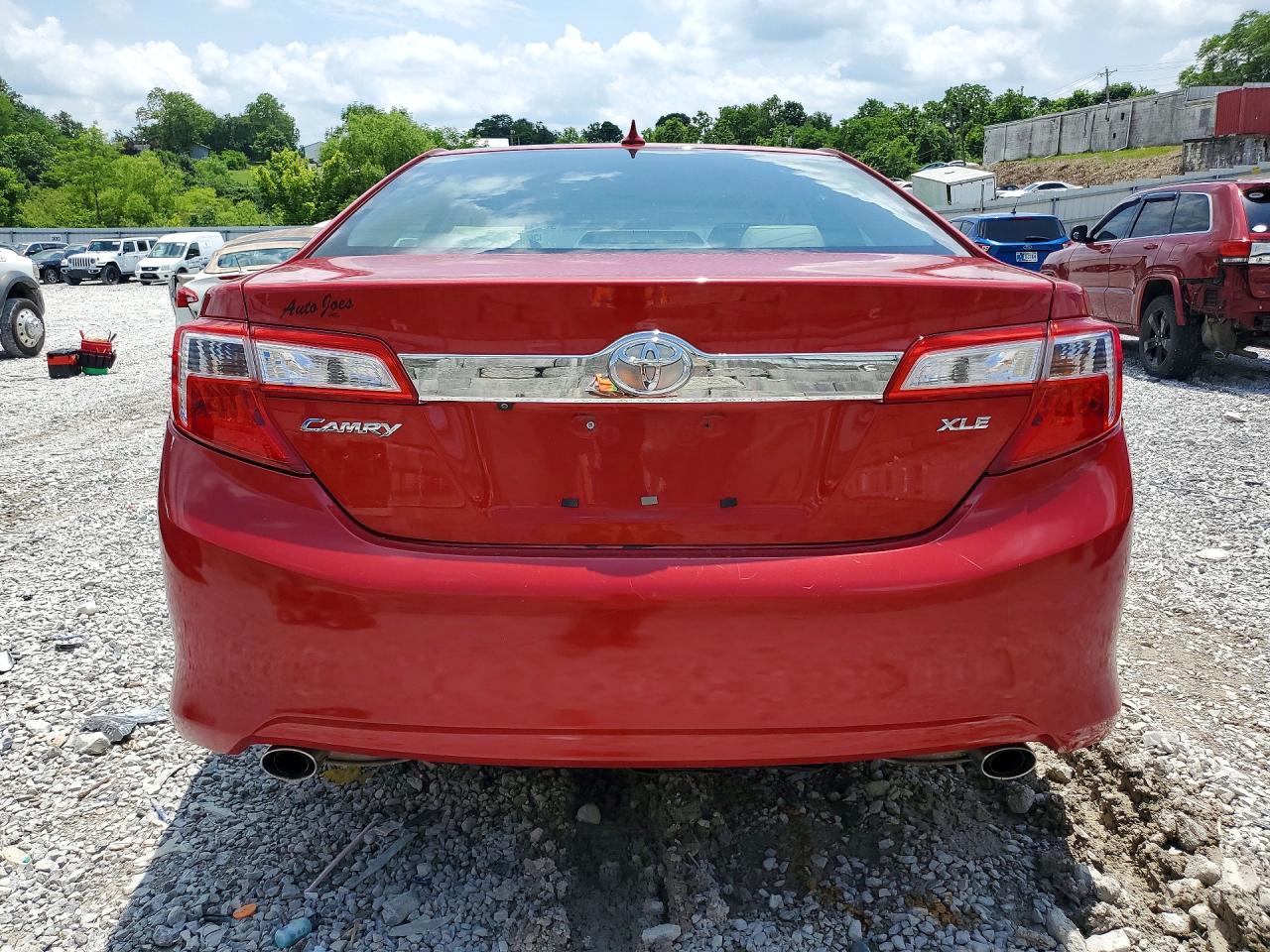 2012 Toyota Camry Se Red vin: 4T1BK1FK9CU513614