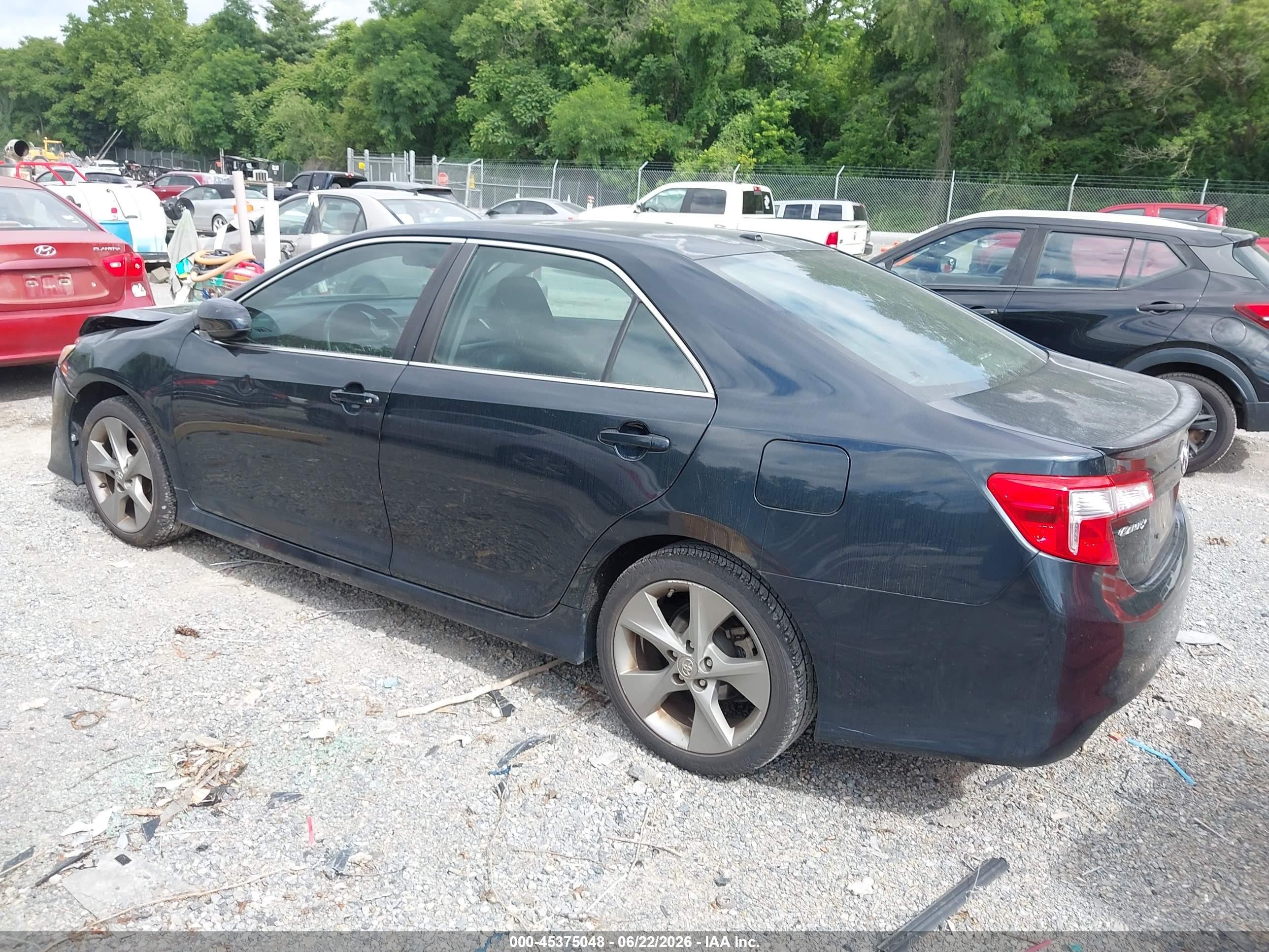 2012 Toyota Camry Se V6 Black vin: 4T1BK1FK9CU519705