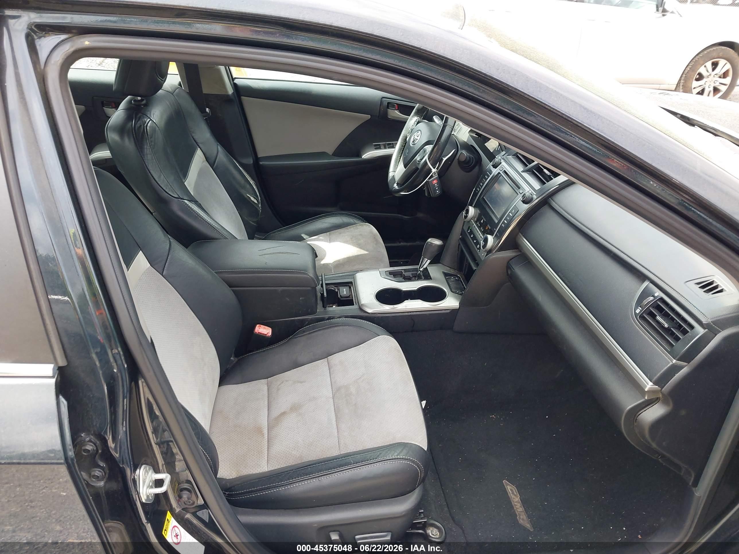 2012 Toyota Camry Se V6 Black vin: 4T1BK1FK9CU519705