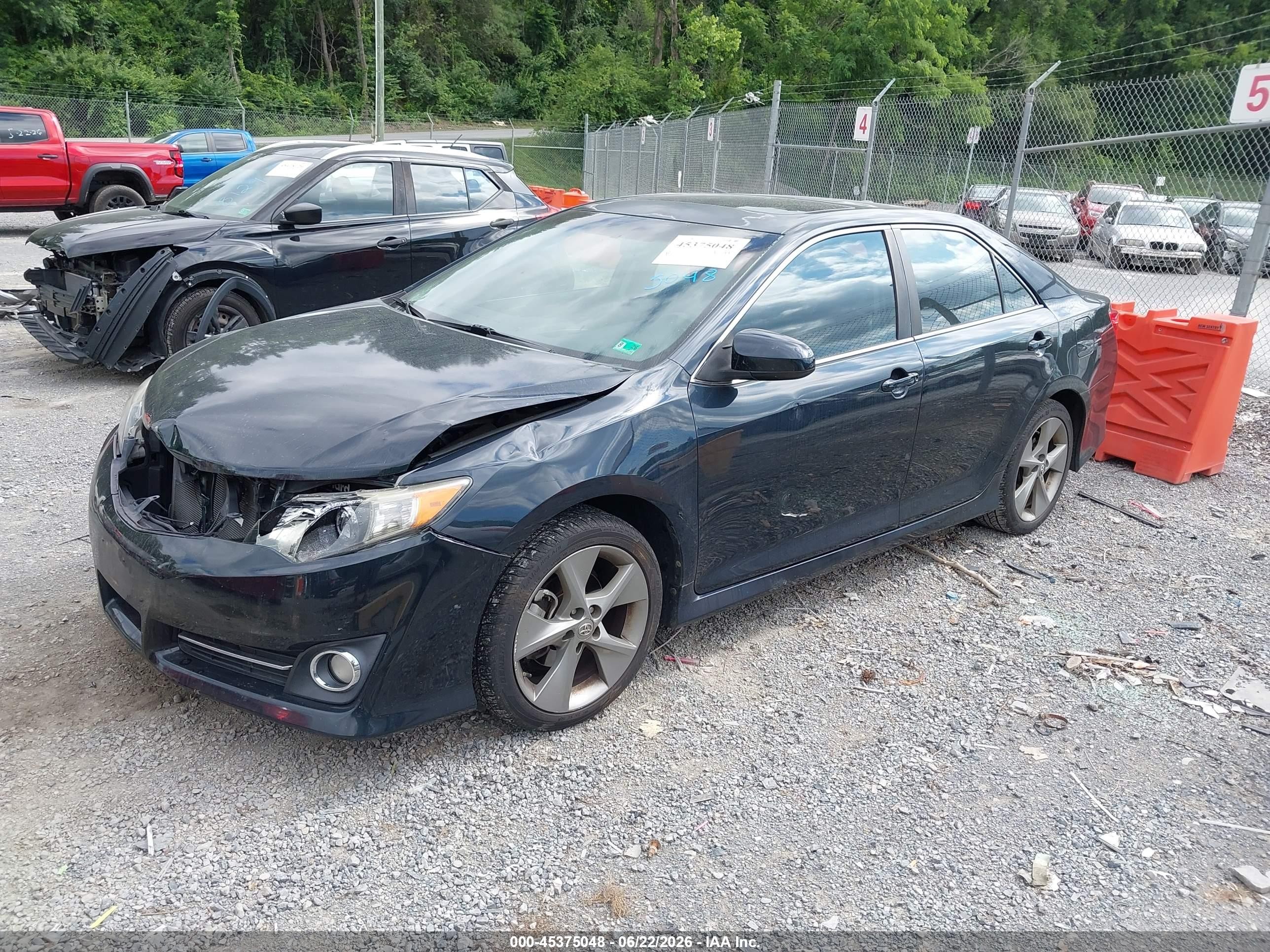 2012 Toyota Camry Se V6 Black vin: 4T1BK1FK9CU519705