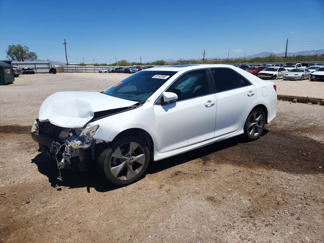 2012 Toyota Camry Se V6 White vin: 4T1BK1FK9CU521244