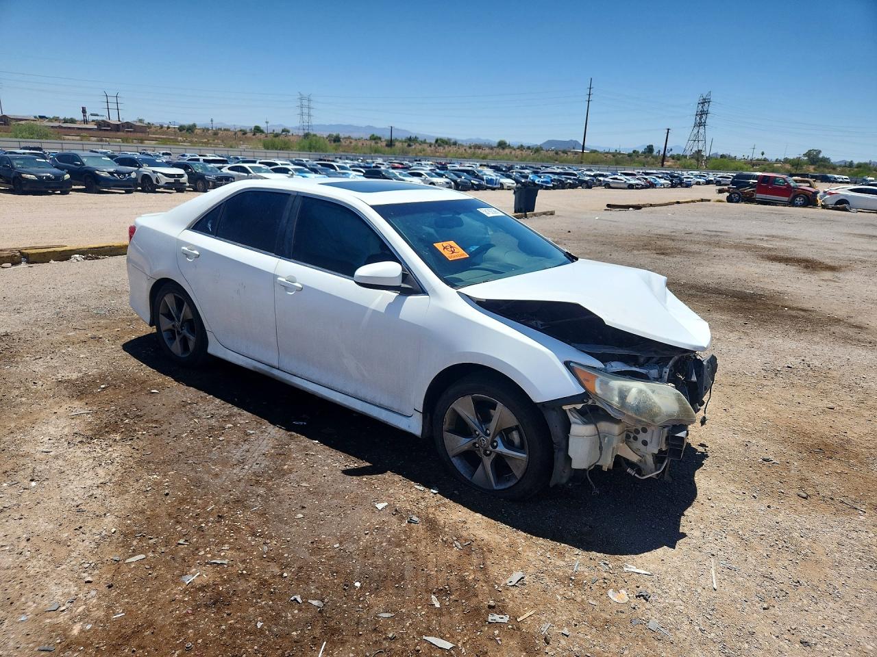 2012 Toyota Camry Se V6 White vin: 4T1BK1FK9CU521244