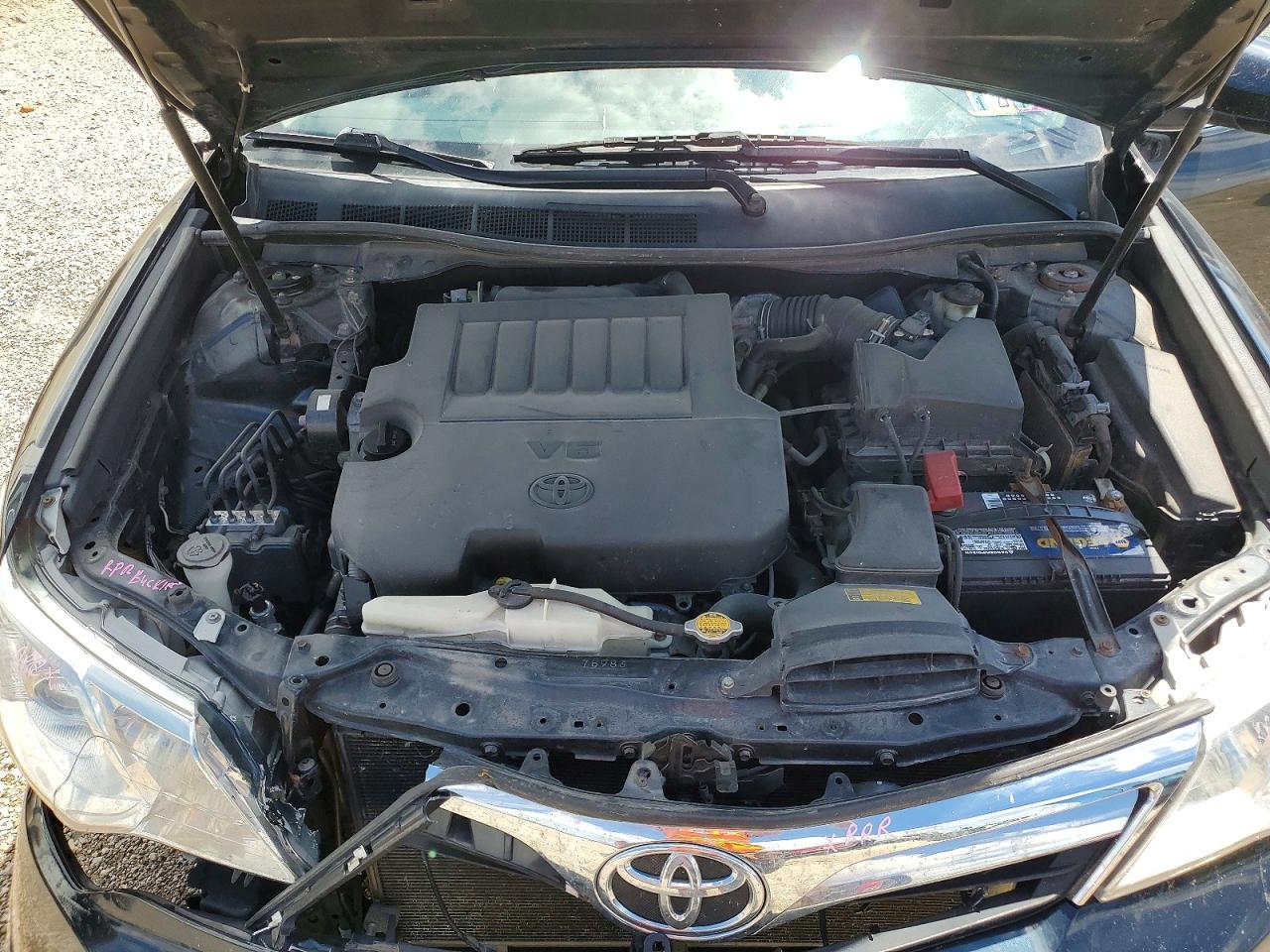 2012 Toyota Camry Xle V6 Blue vin: 4T1BK1FK9CU522538