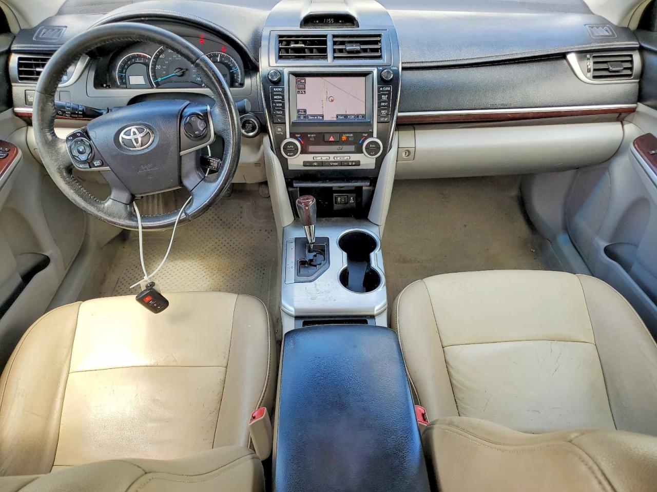 2012 Toyota Camry Xle V6 Blue vin: 4T1BK1FK9CU522538