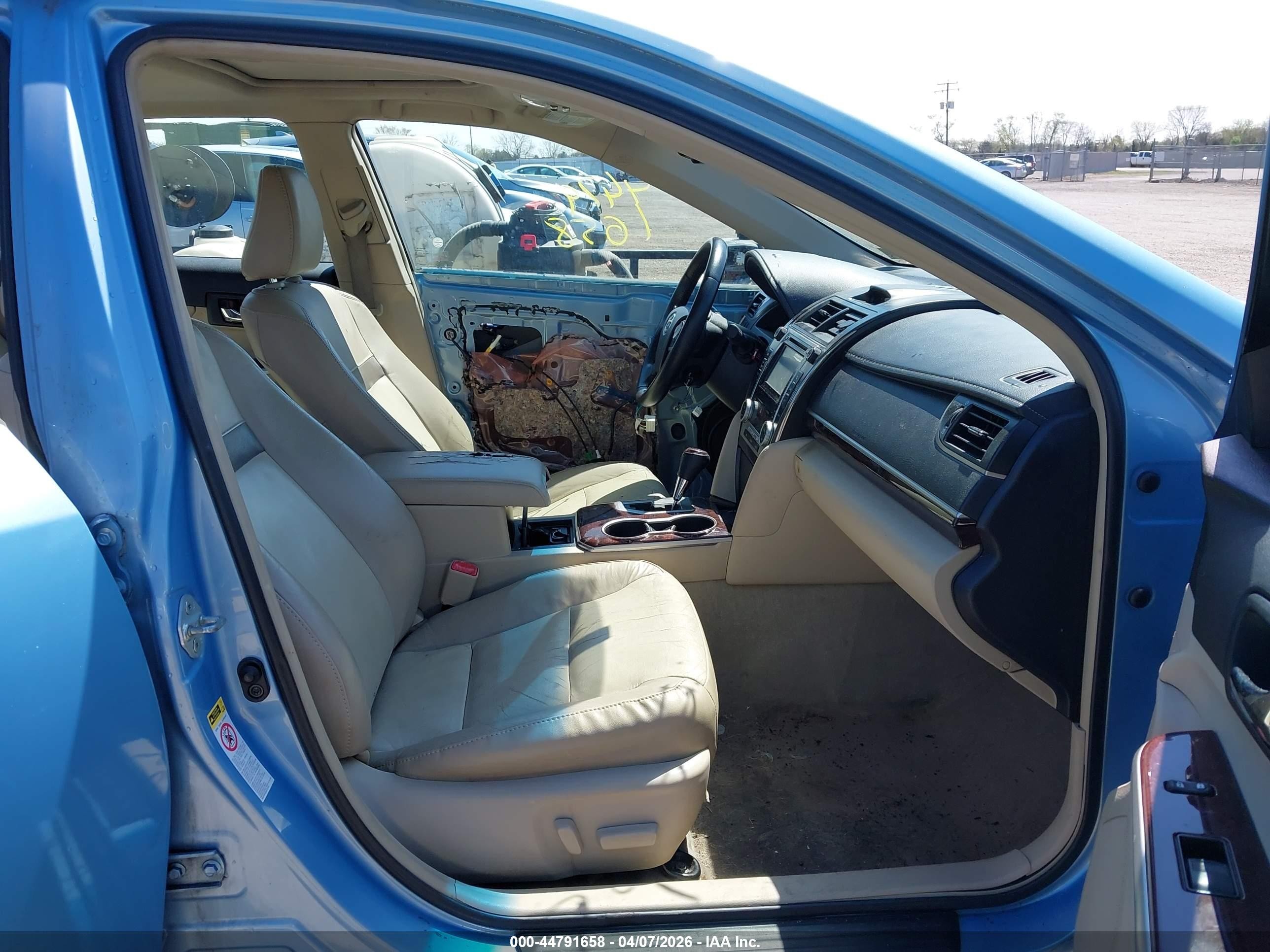 2012 Toyota Camry Xle V6 Blue vin: 4T1BK1FK9CU523527