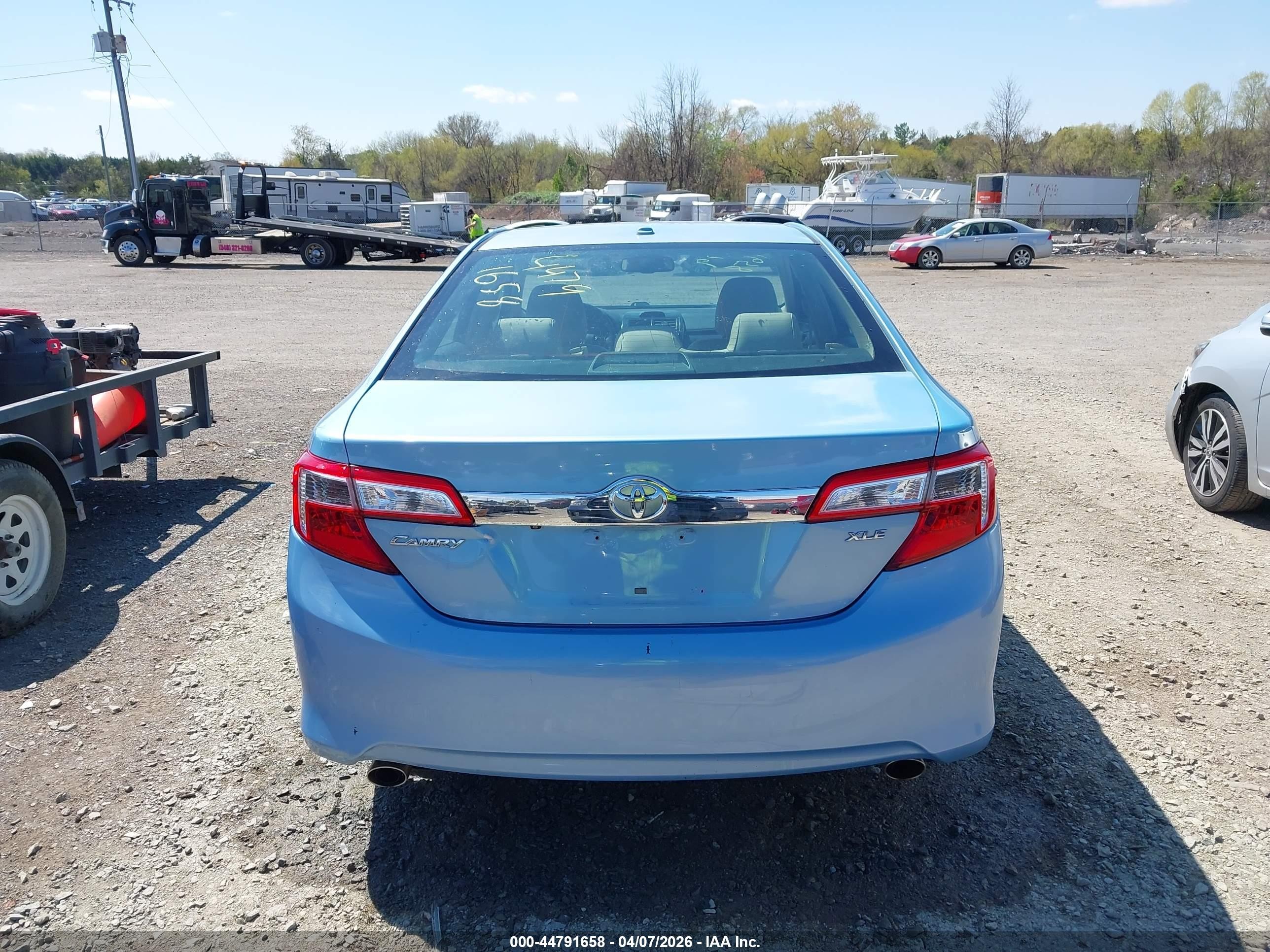 2012 Toyota Camry Xle V6 Blue vin: 4T1BK1FK9CU523527