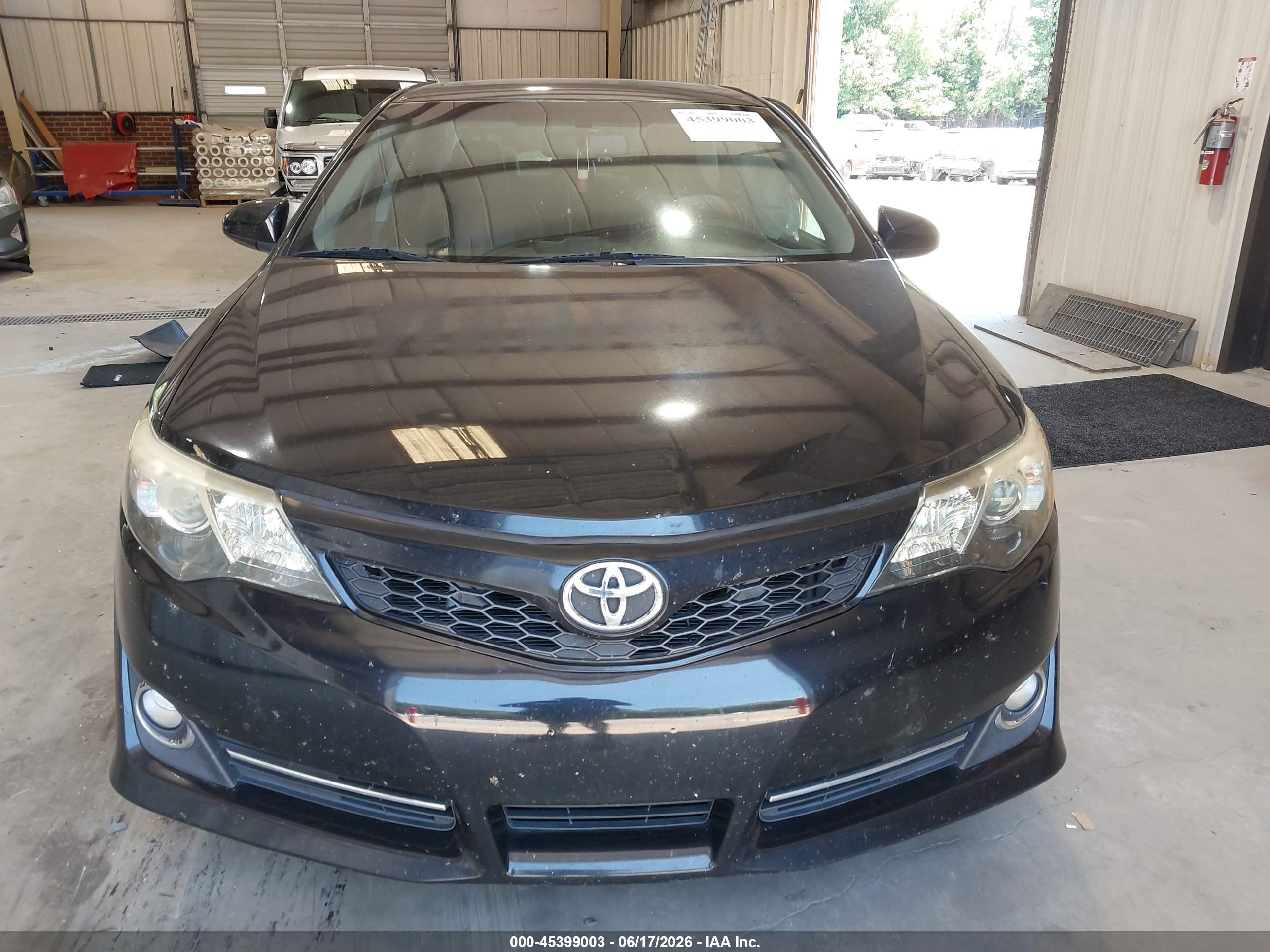 2014 Toyota Camry Se V6 Black vin: 4T1BK1FK9EU541187