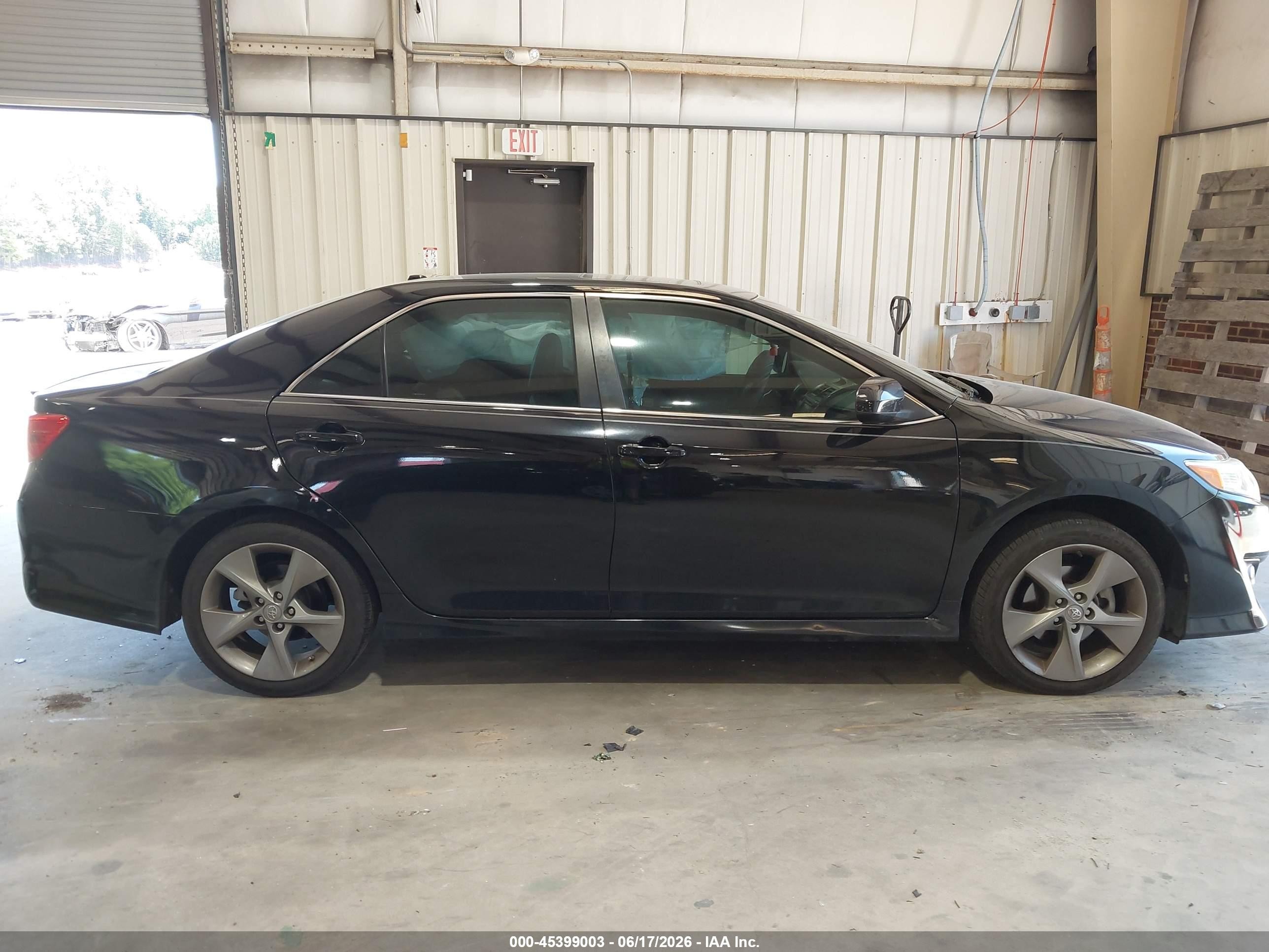 2014 Toyota Camry Se V6 Black vin: 4T1BK1FK9EU541187