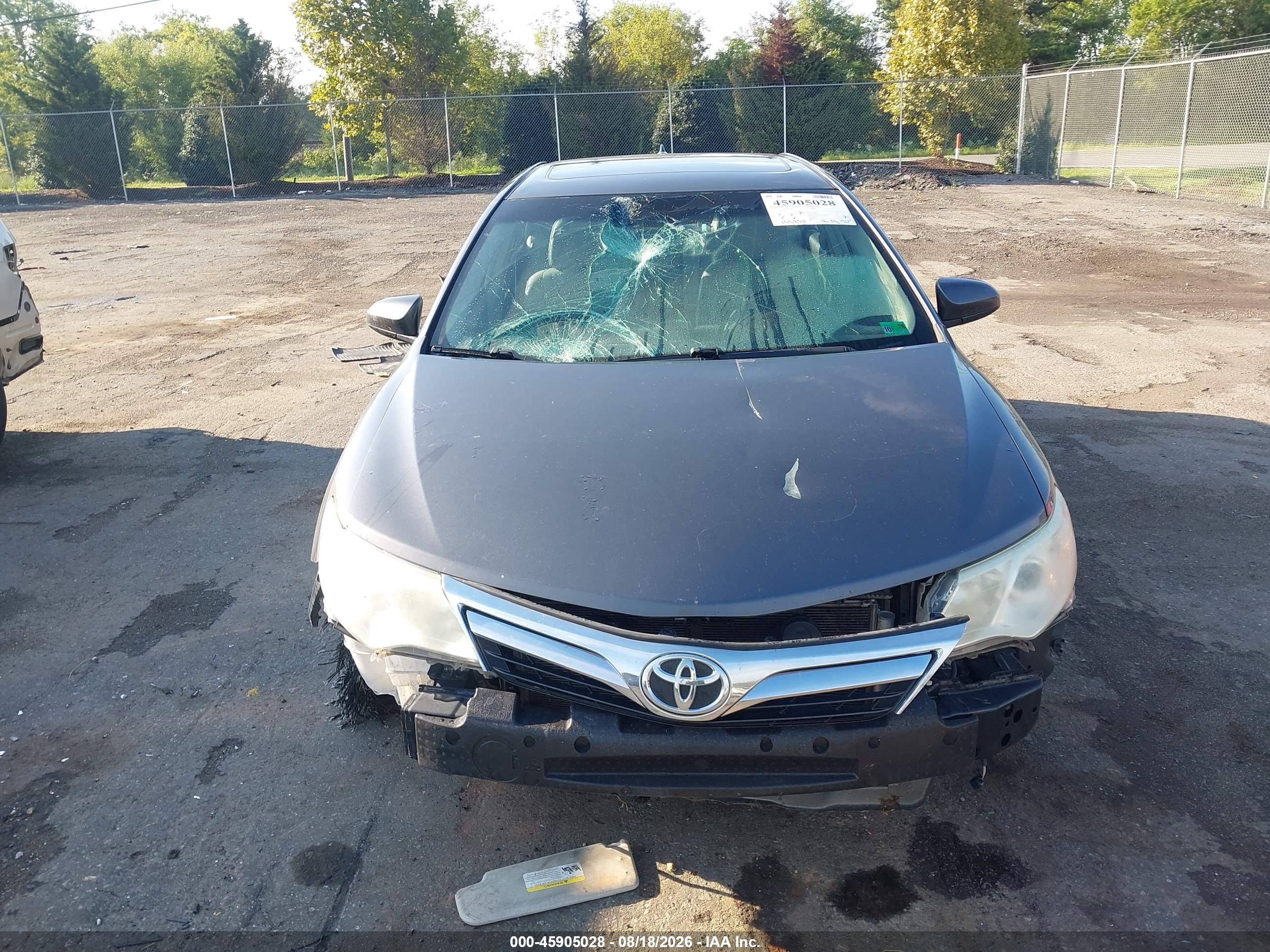 2014 Toyota Camry Xle V6 Gray vin: 4T1BK1FK9EU553310