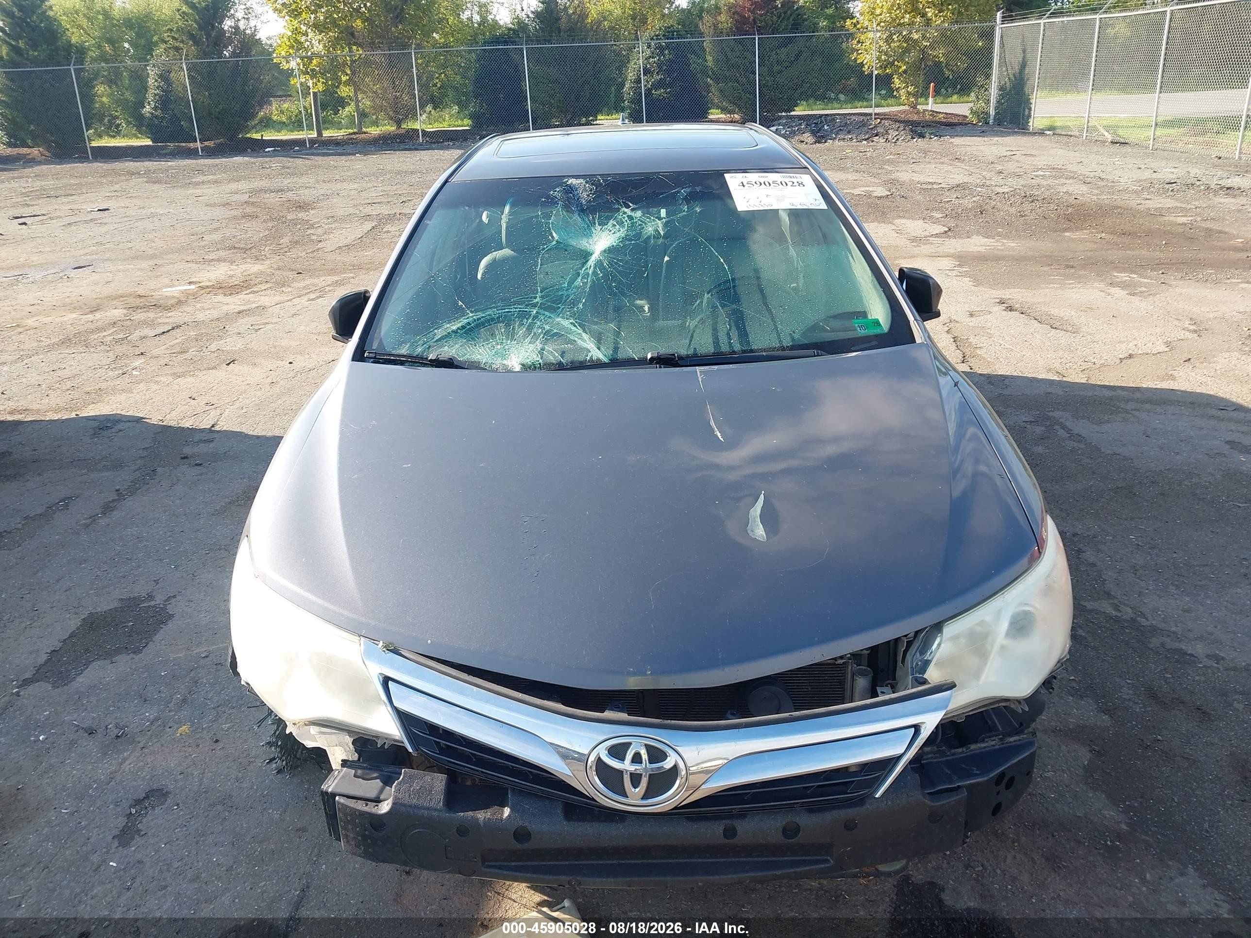 2014 Toyota Camry Xle V6 Gray vin: 4T1BK1FK9EU553310