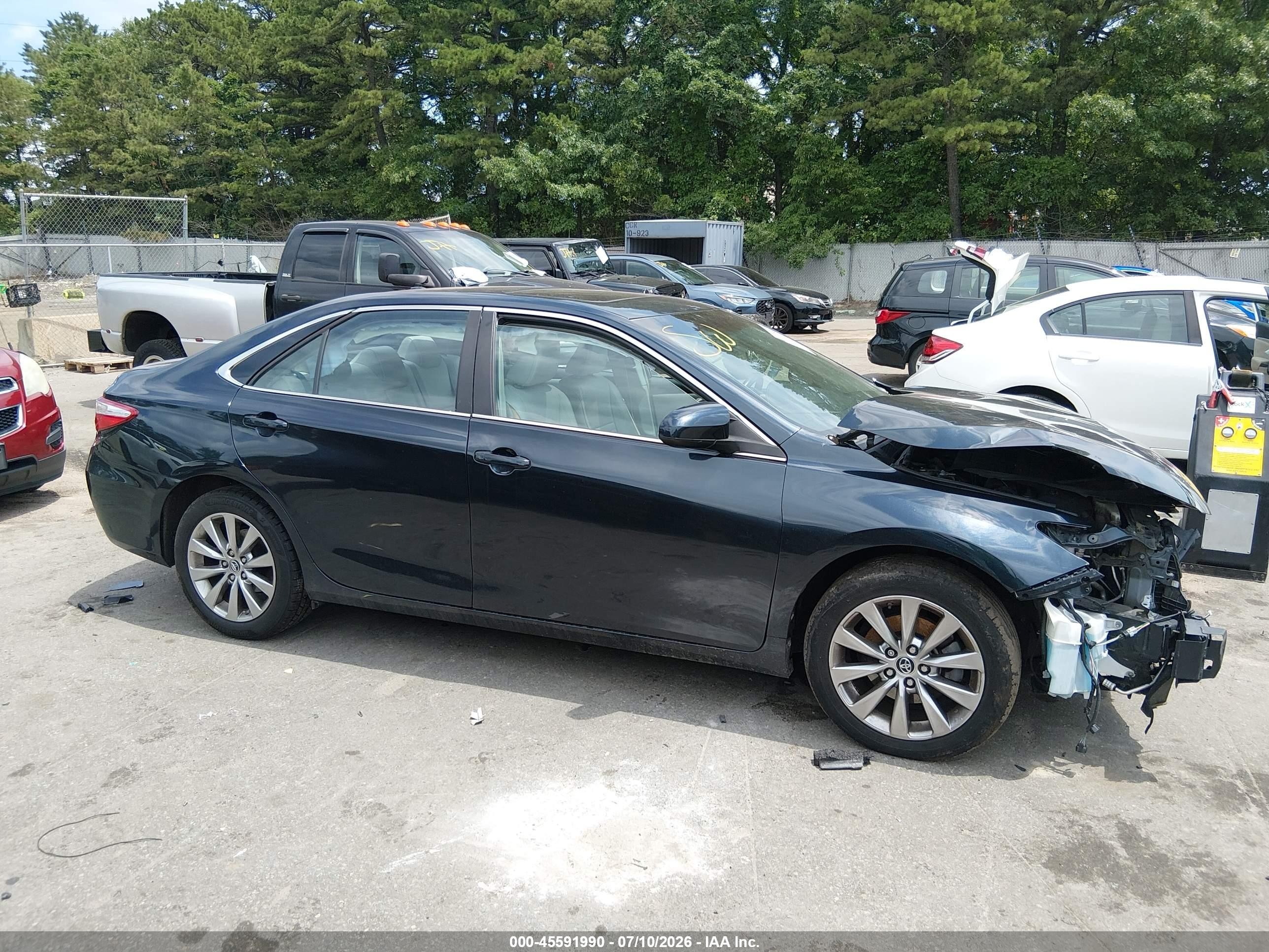 2015 Toyota Camry Xle V6 Gray vin: 4T1BK1FK9FU029902