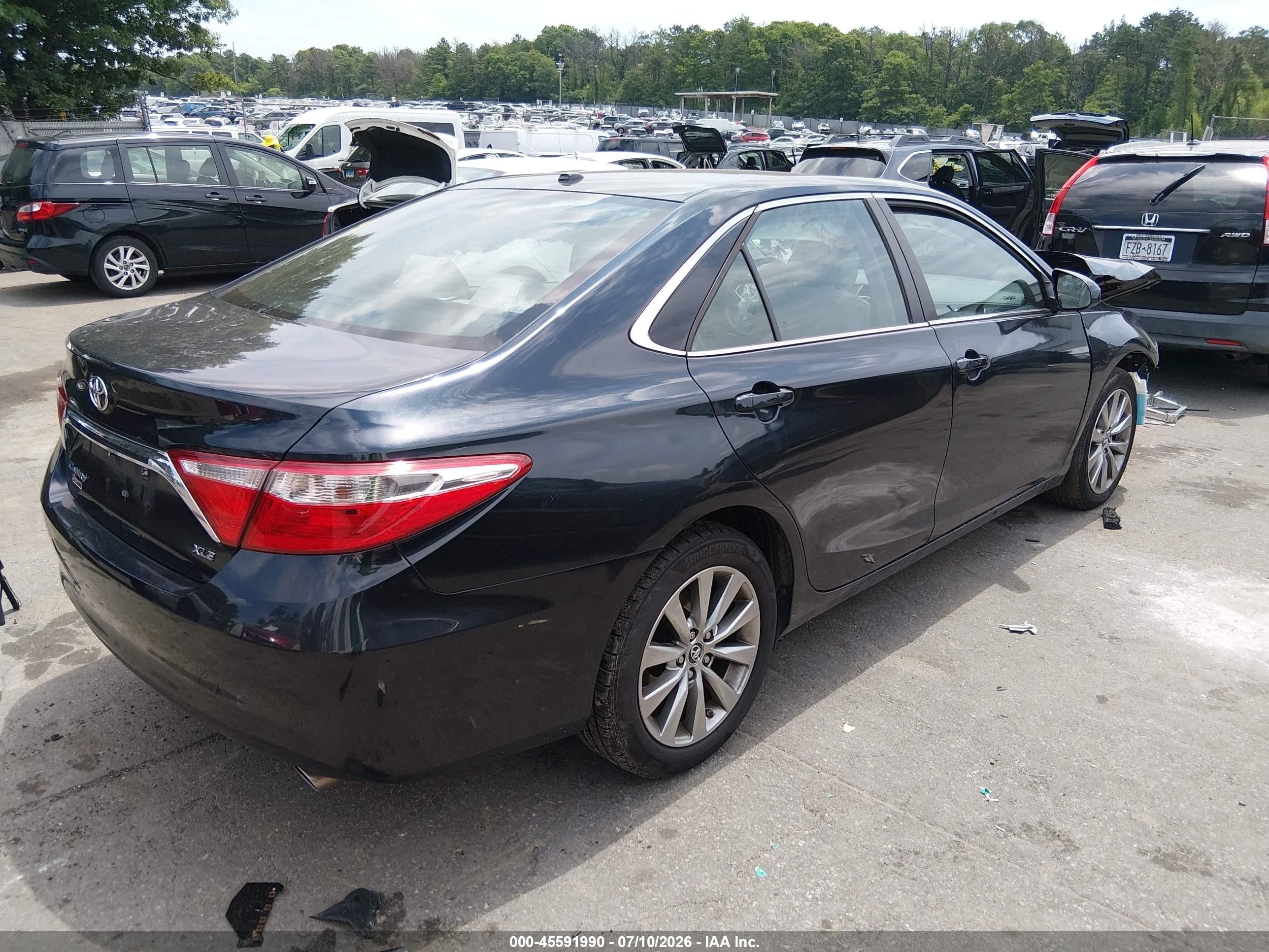 2015 Toyota Camry Xle V6 Gray vin: 4T1BK1FK9FU029902