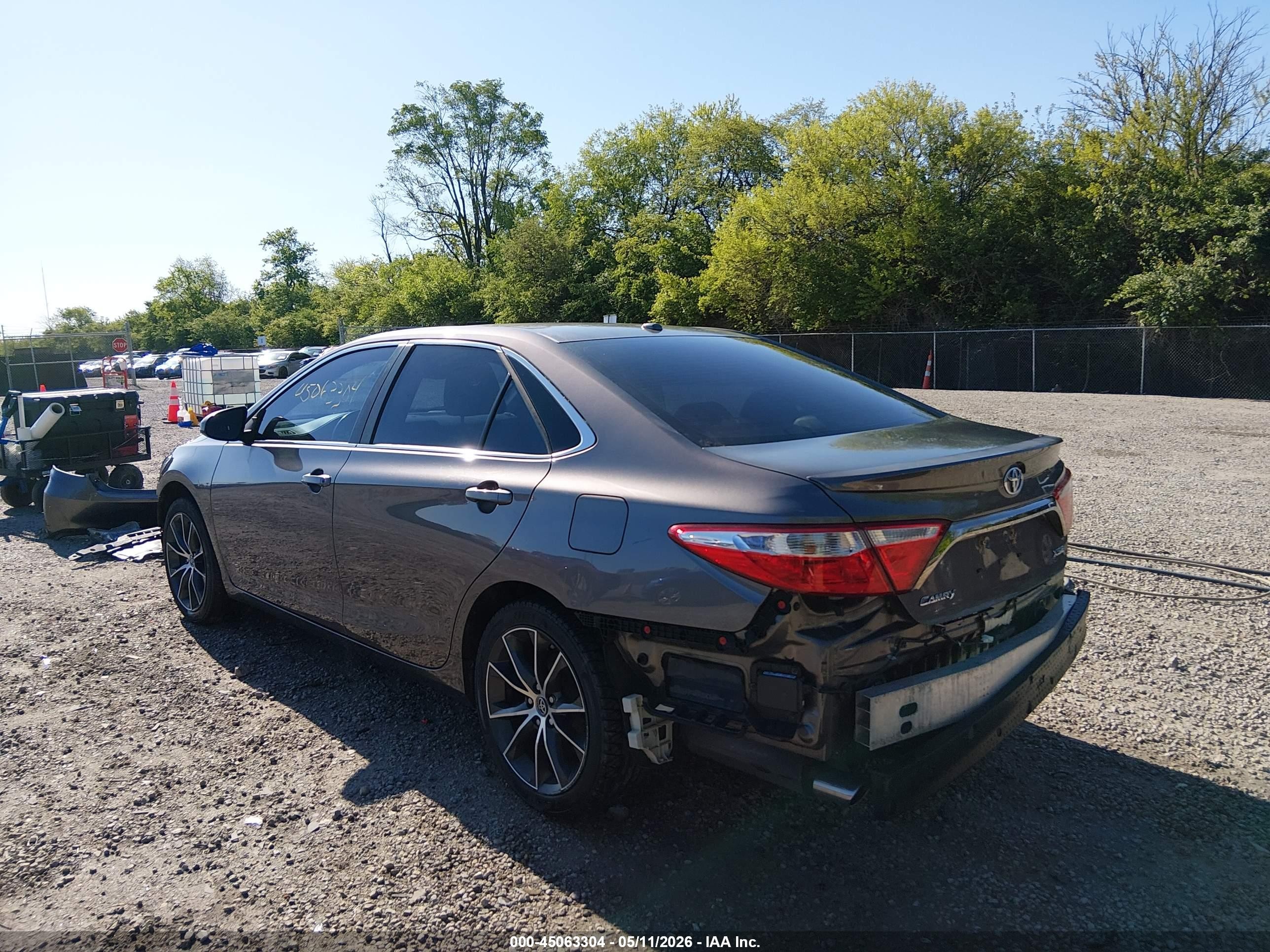 2015 Toyota Camry Xse V6 Gray vin: 4T1BK1FK9FU557746