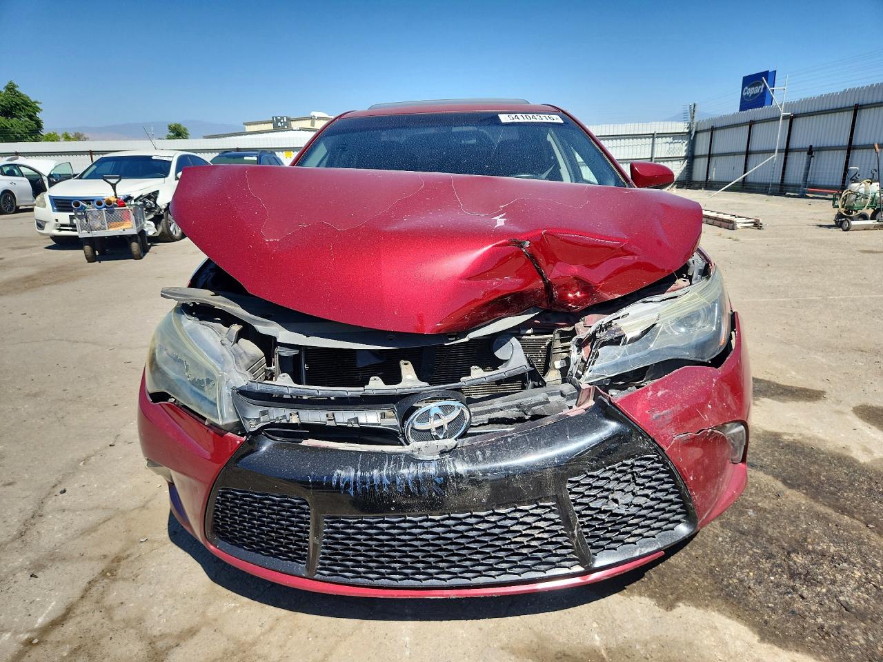 2015 Toyota Camry Xse V6 Red vin: 4T1BK1FK9FU567080