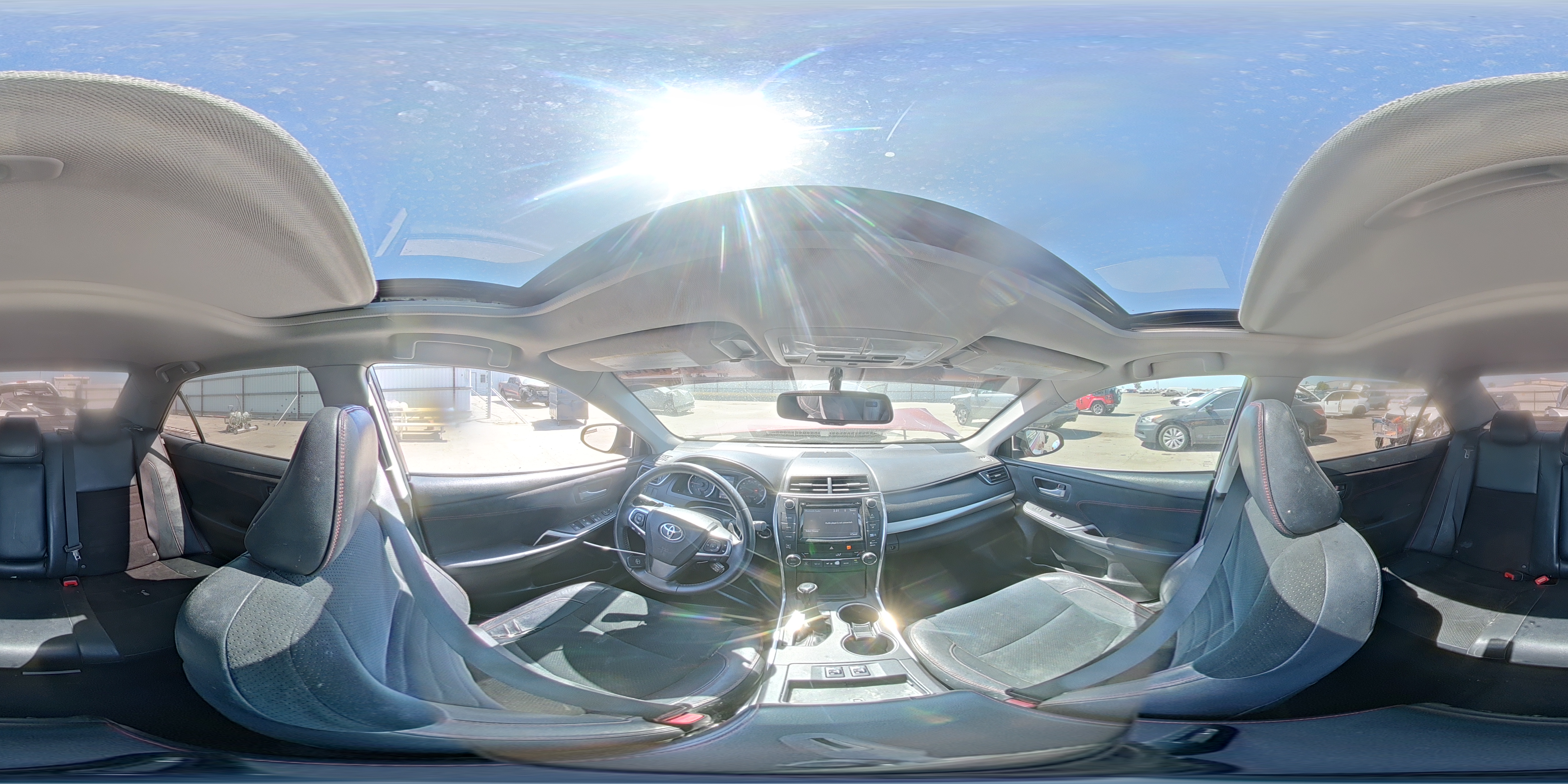 2015 Toyota Camry Xse V6 Red vin: 4T1BK1FK9FU567080