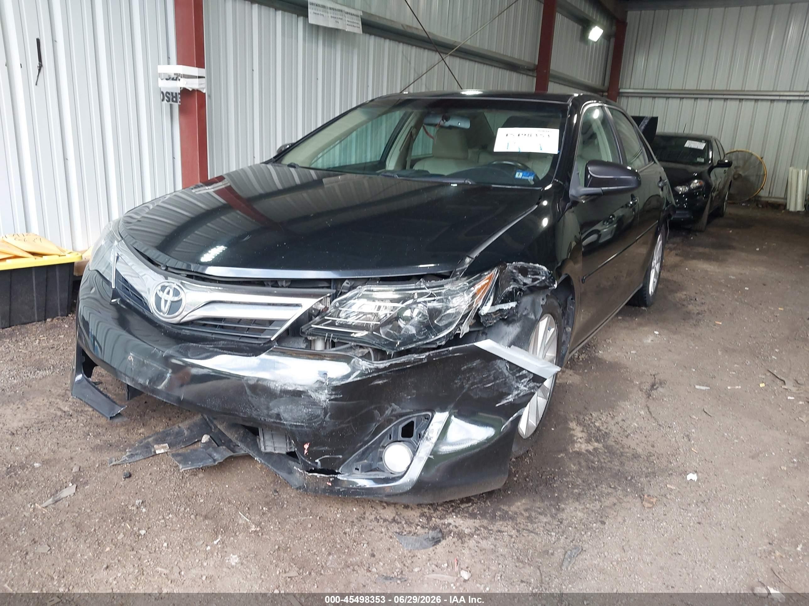 2012 Toyota Camry Xle V6 Black vin: 4T1BK1FKXCU011033