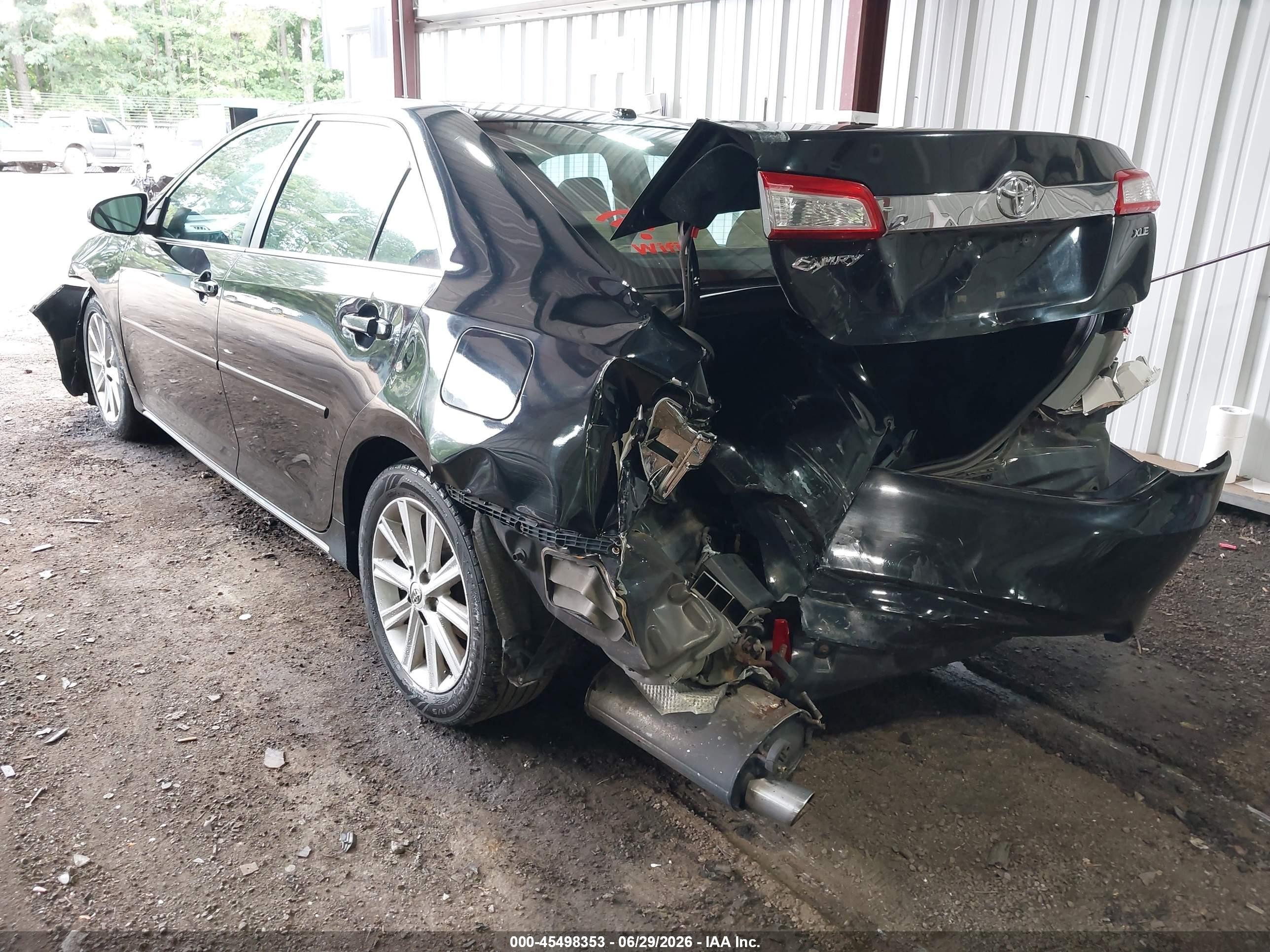 2012 Toyota Camry Xle V6 Black vin: 4T1BK1FKXCU011033