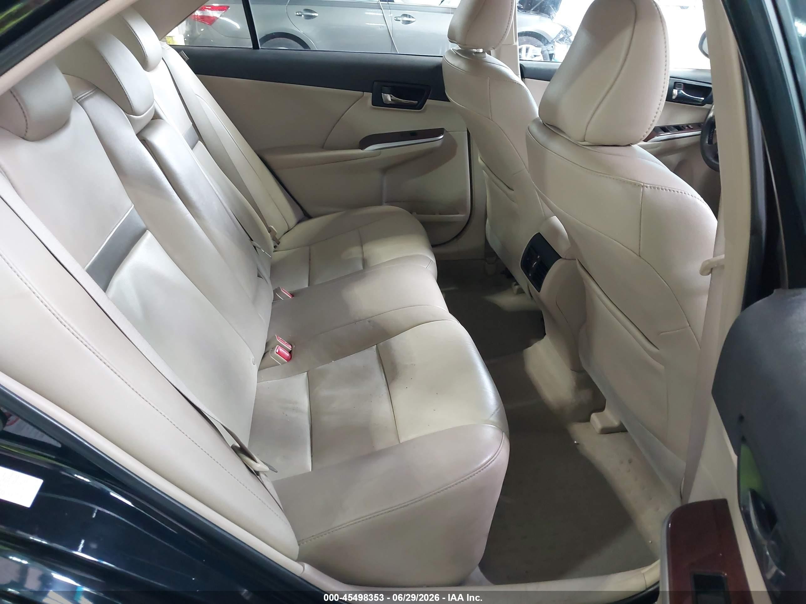 2012 Toyota Camry Xle V6 Black vin: 4T1BK1FKXCU011033