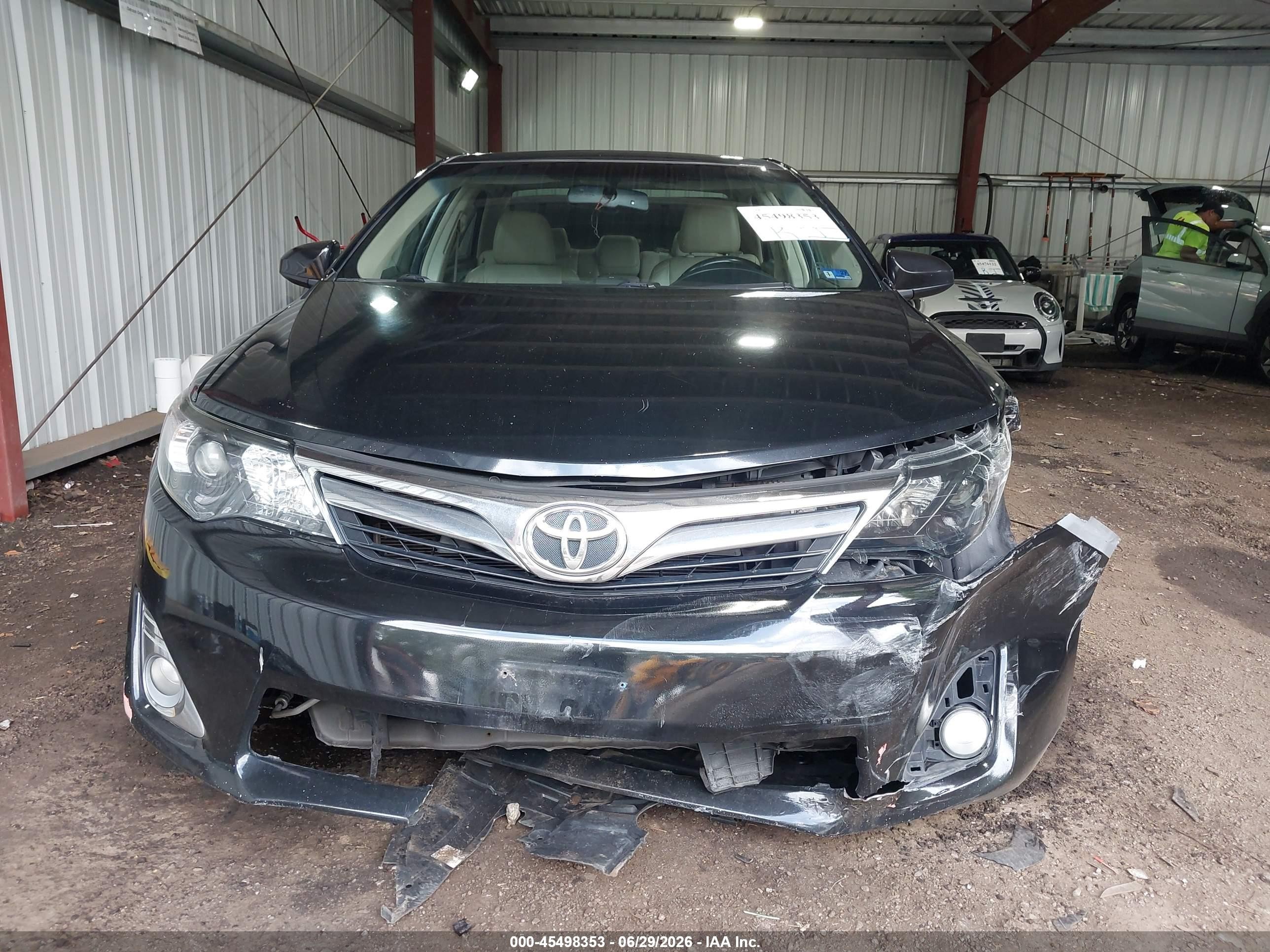2012 Toyota Camry Xle V6 Black vin: 4T1BK1FKXCU011033