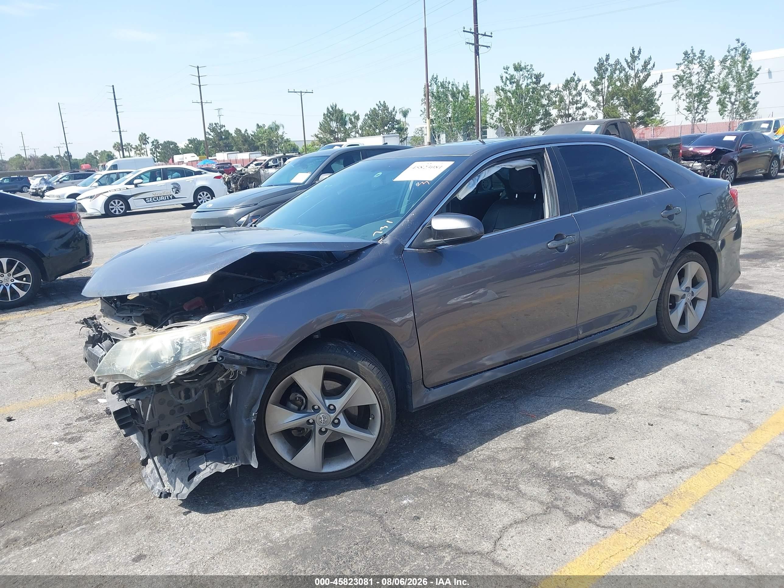 2013 Toyota Camry Se V6 Серый vin: 4T1BK1FKXDU534098