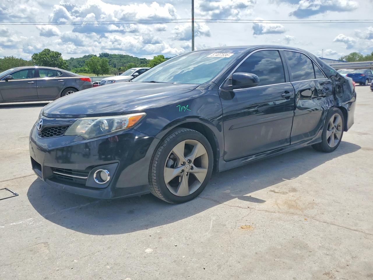 2014 Toyota Camry Se V6 Black vin: 4T1BK1FKXEU538959