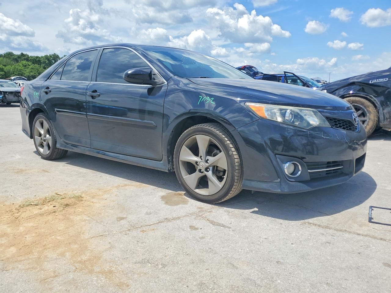 2014 Toyota Camry Se V6 Black vin: 4T1BK1FKXEU538959