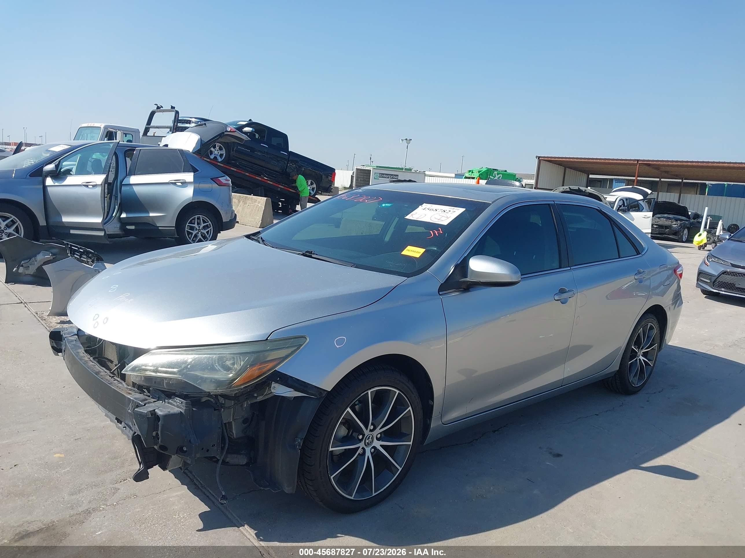 2016 Toyota Camry Xse V6 Silver vin: 4T1BK1FKXGU569311