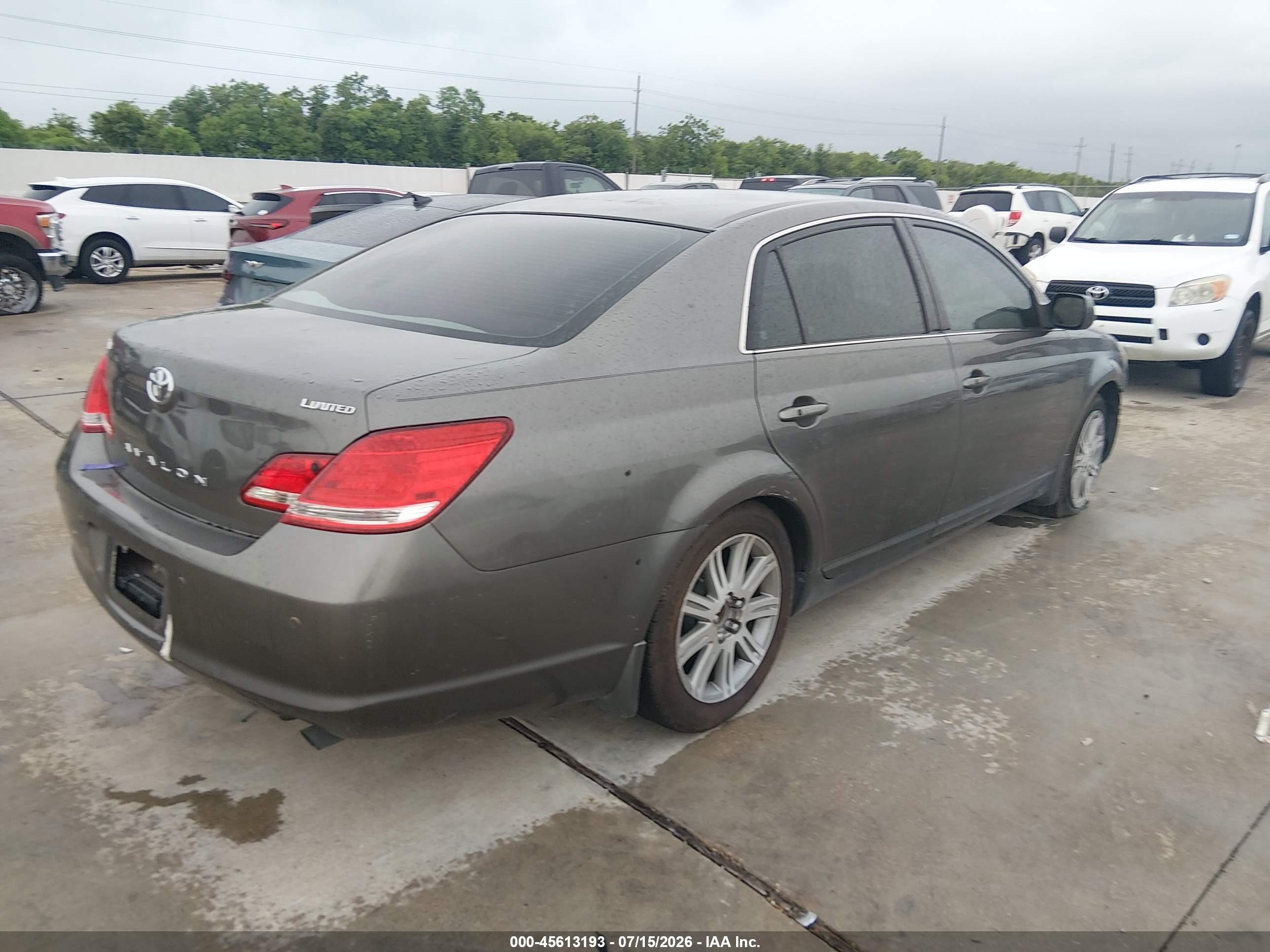 2006 Toyota Avalon Limited Серый vin: 4T1BK36B06U069975
