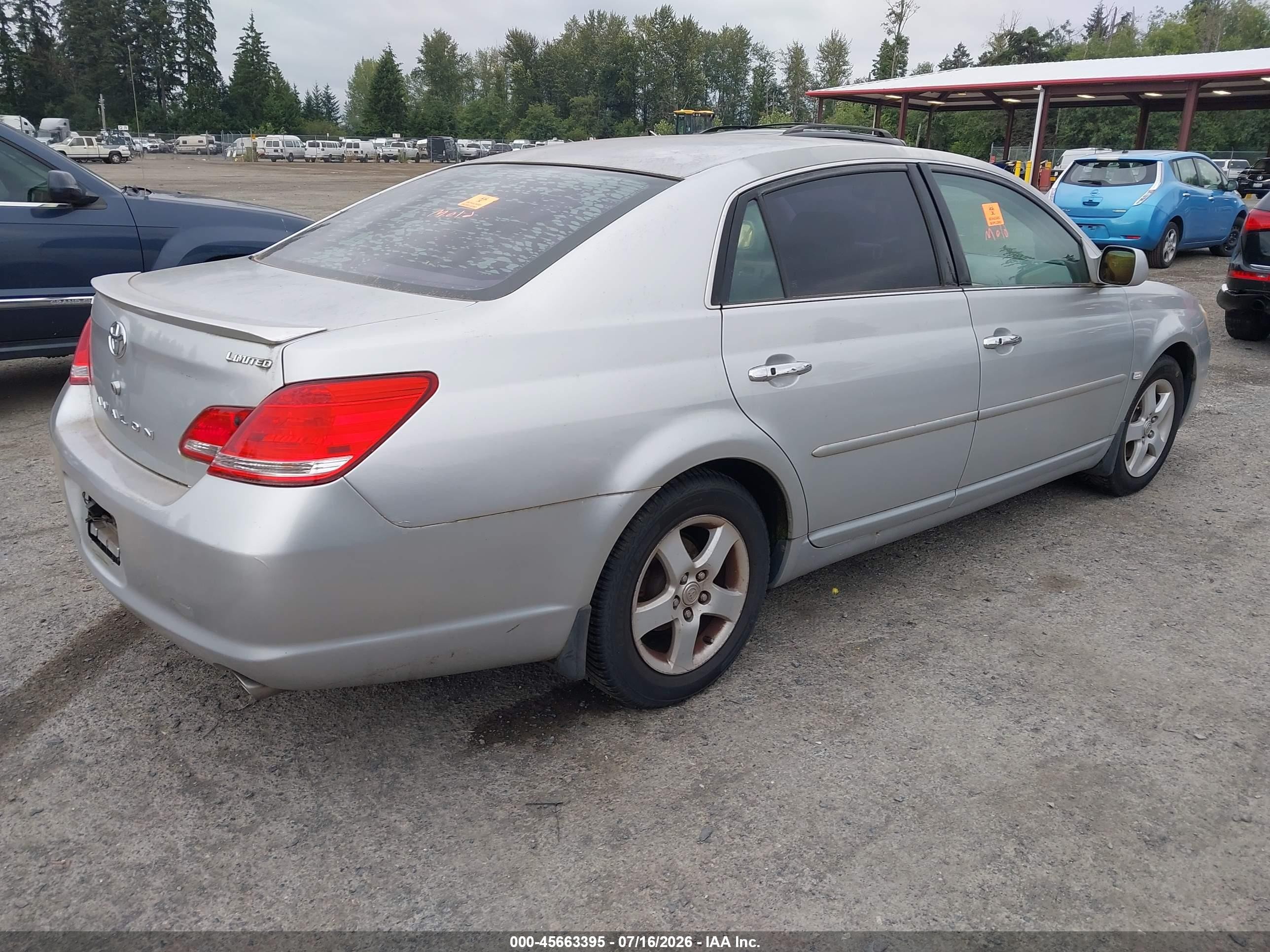 2006 Toyota Avalon Limited Silver vin: 4T1BK36B06U080104