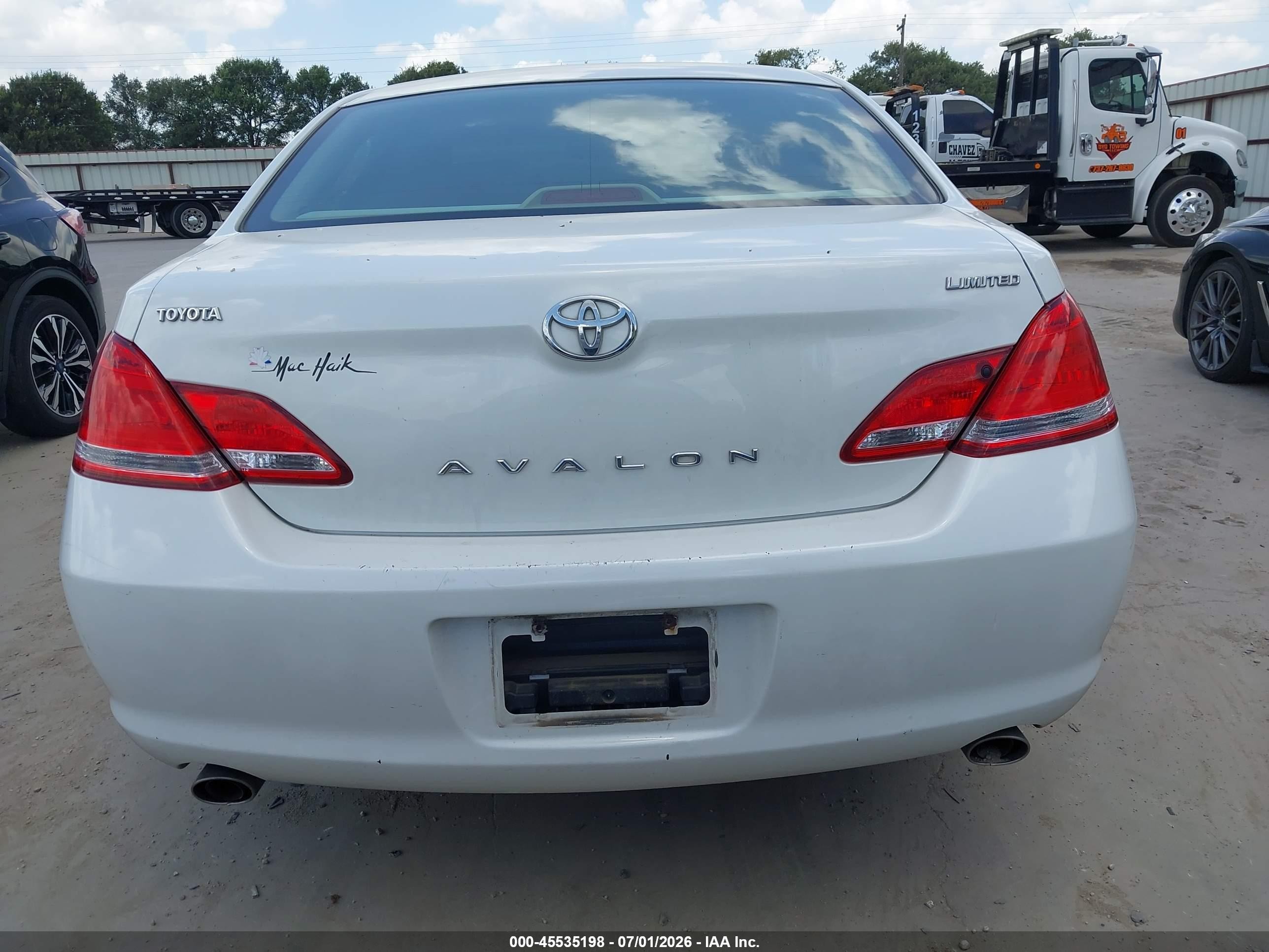 2006 Toyota Avalon Limited White vin: 4T1BK36B06U113392