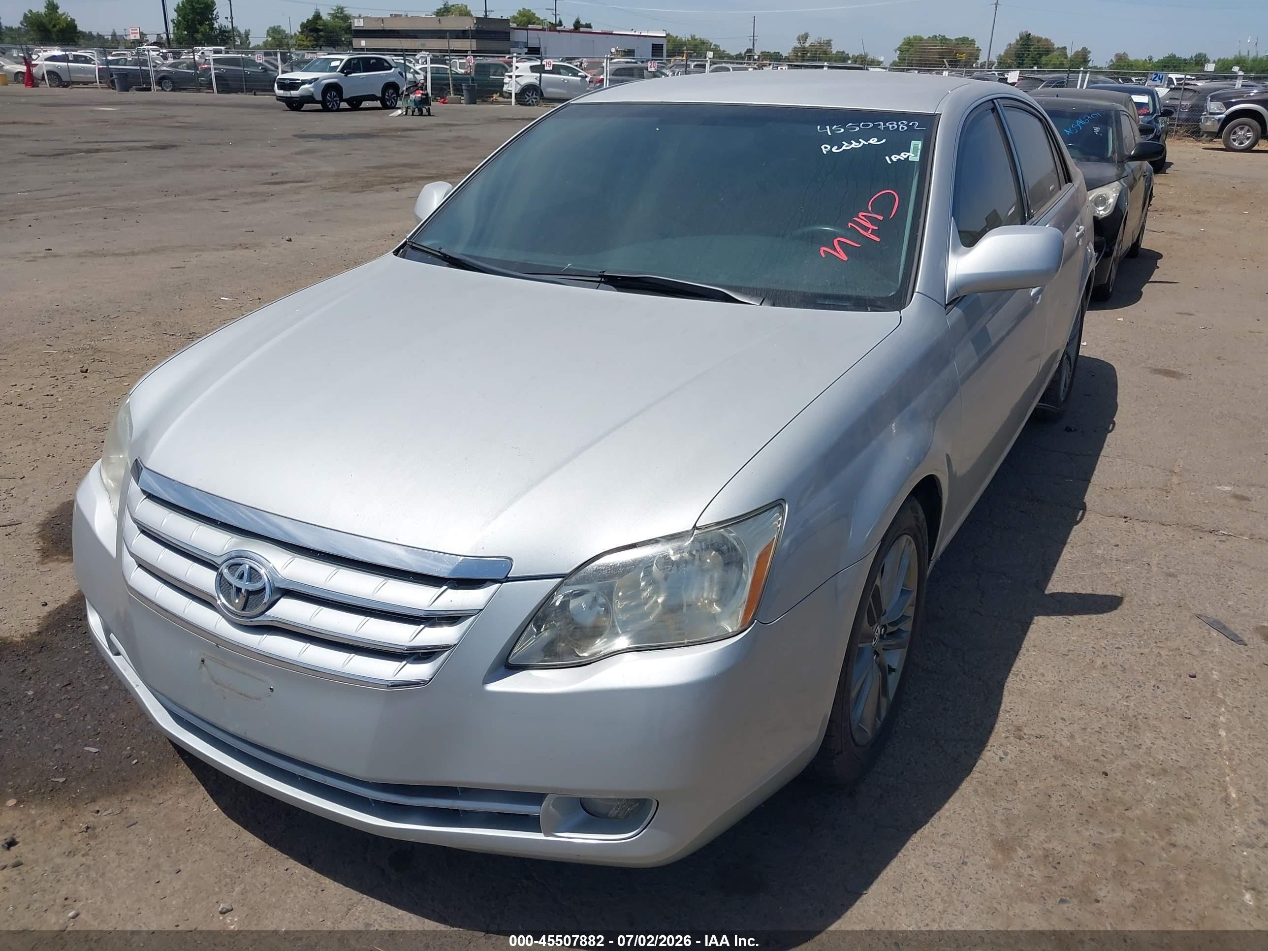 2007 Toyota Avalon Touring Silver vin: 4T1BK36B07U201697
