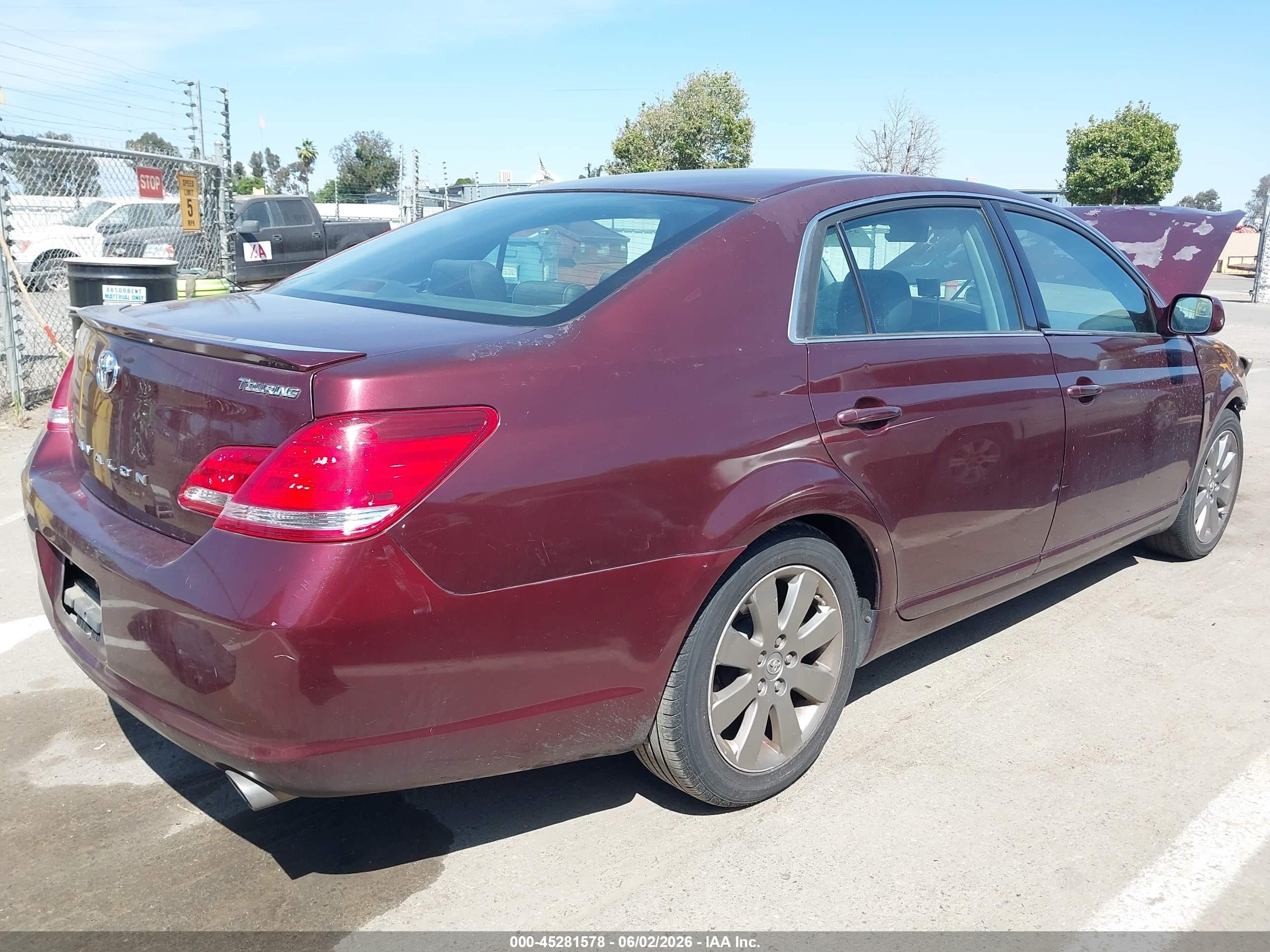 2007 Toyota Avalon Touring Бордовый vin: 4T1BK36B07U207760