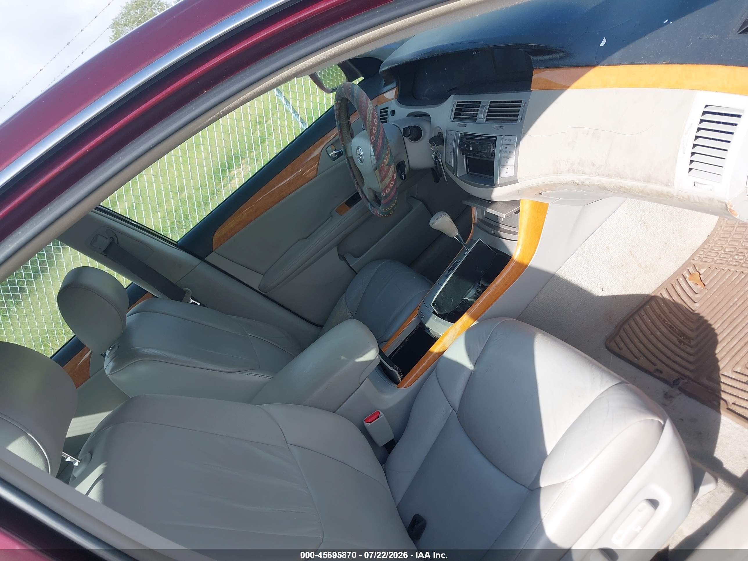 2007 Toyota Avalon Xls Burgundy vin: 4T1BK36B07U212554