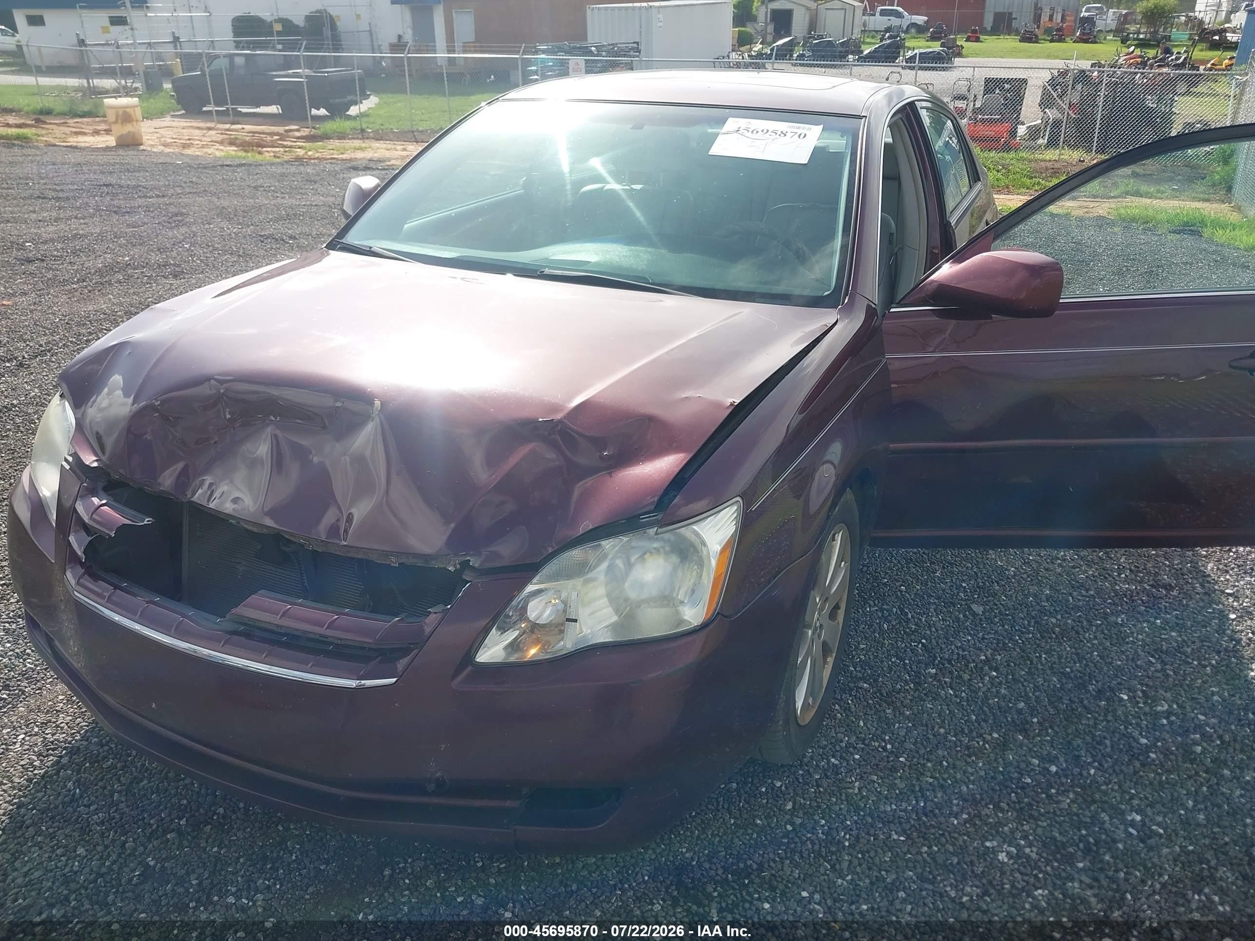 2007 Toyota Avalon Xls Burgundy vin: 4T1BK36B07U212554