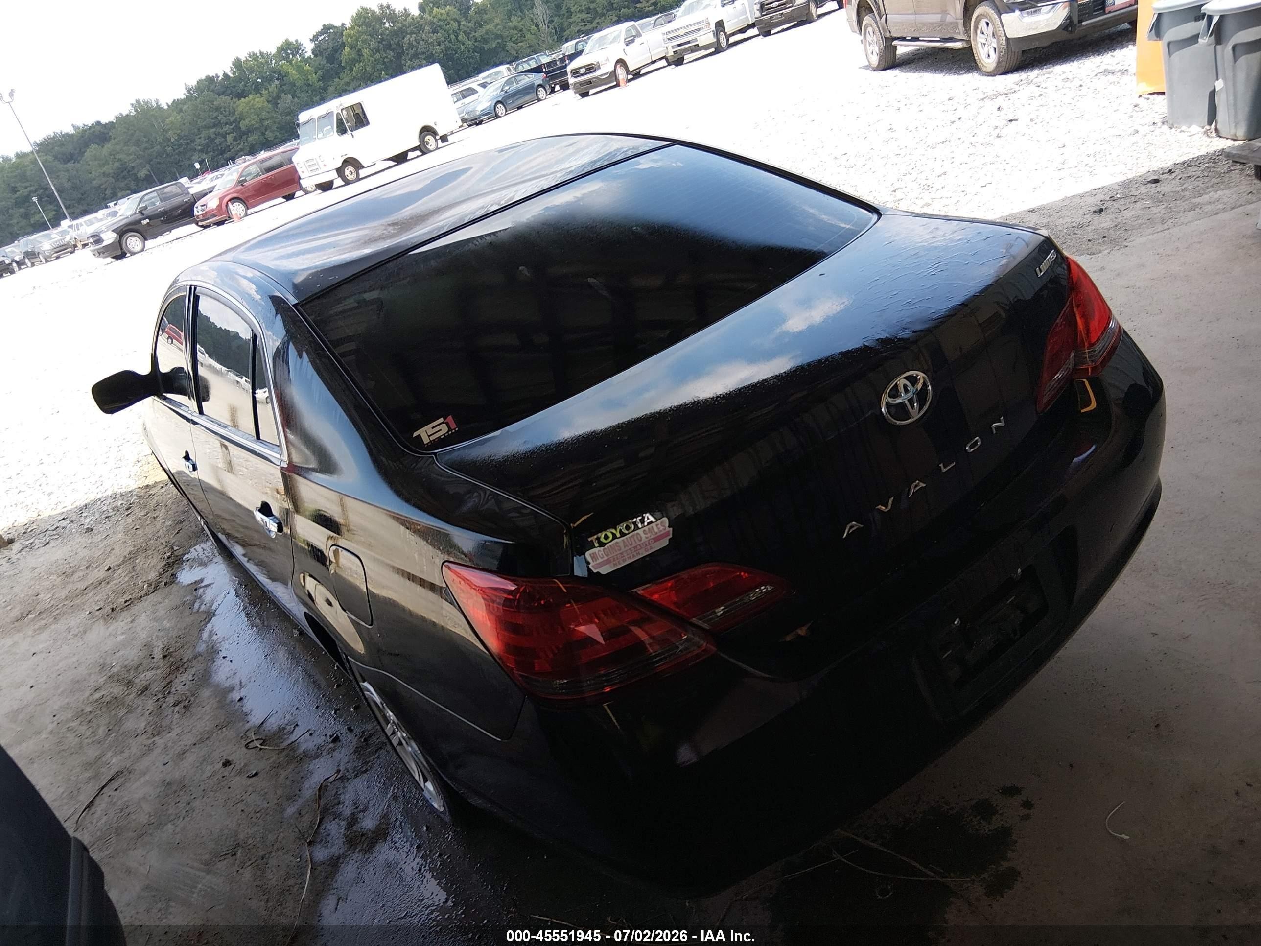 2008 Toyota Avalon Limited Black vin: 4T1BK36B08U263179