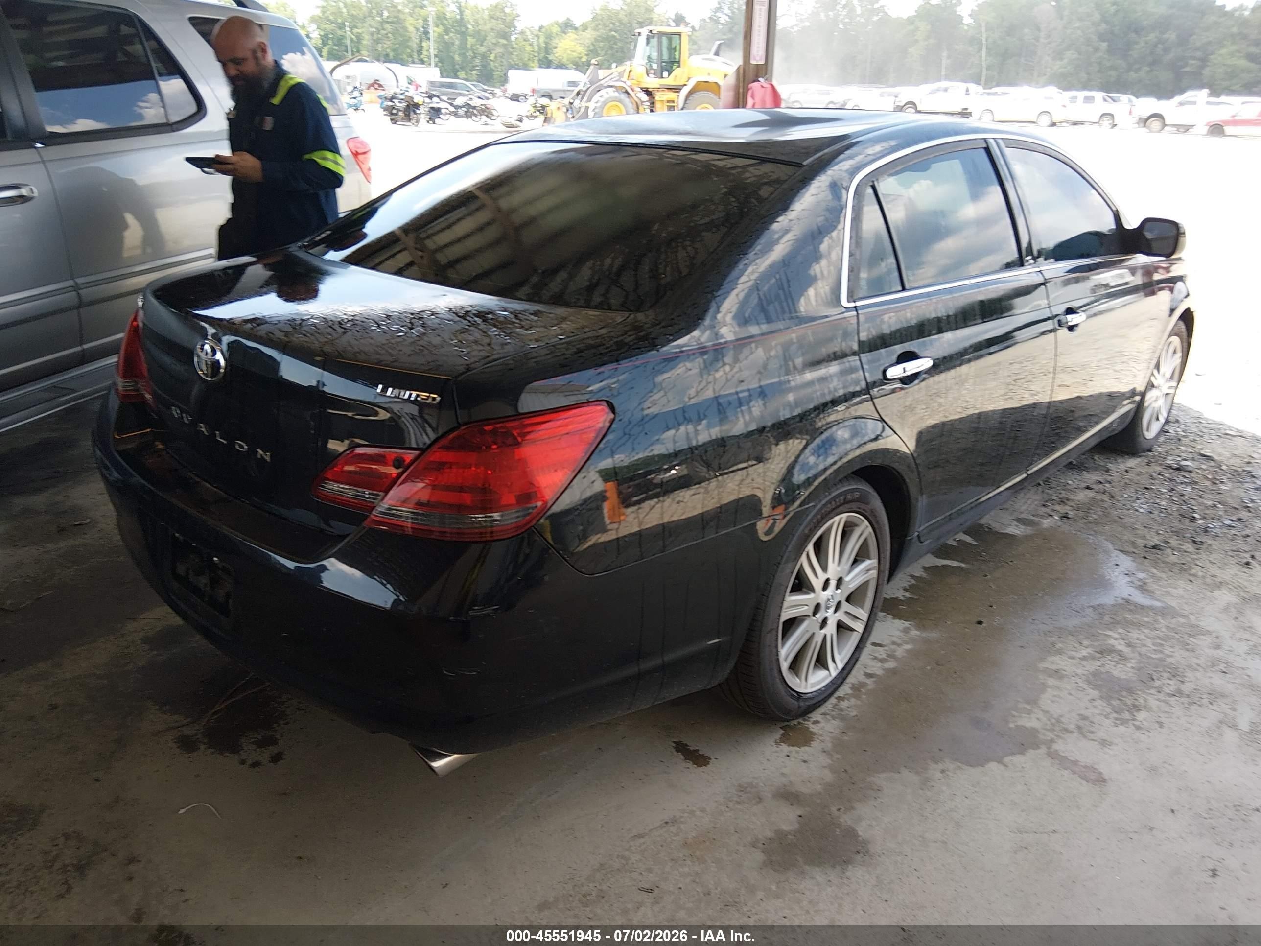 2008 Toyota Avalon Limited Black vin: 4T1BK36B08U263179
