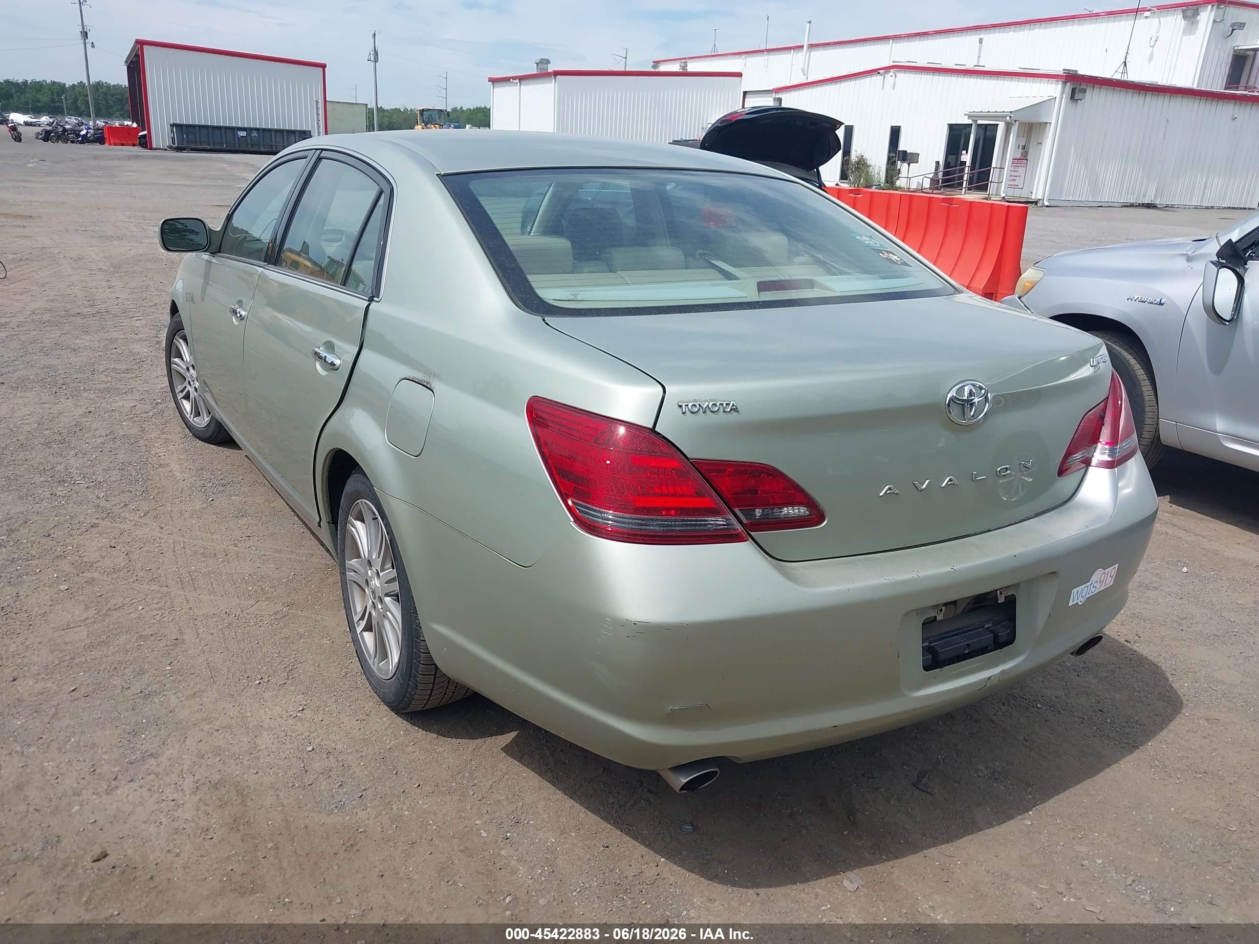 2008 Toyota Avalon Limited Green vin: 4T1BK36B08U278636