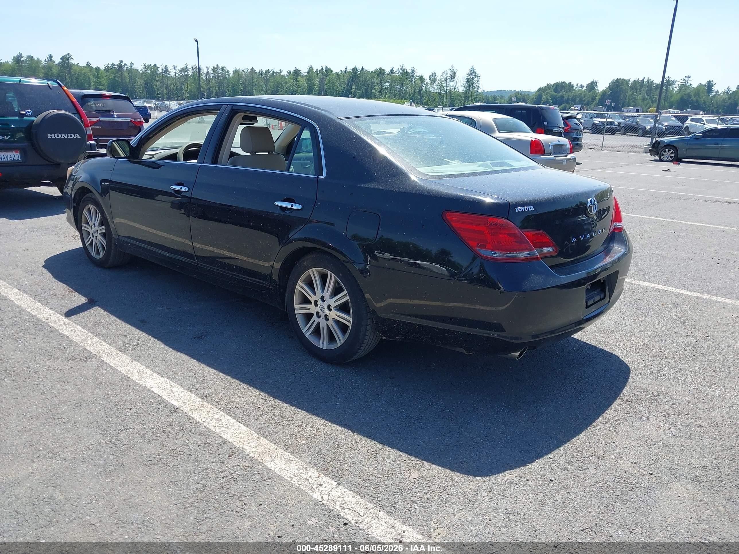 2008 Toyota Avalon Limited Черный vin: 4T1BK36B08U312168