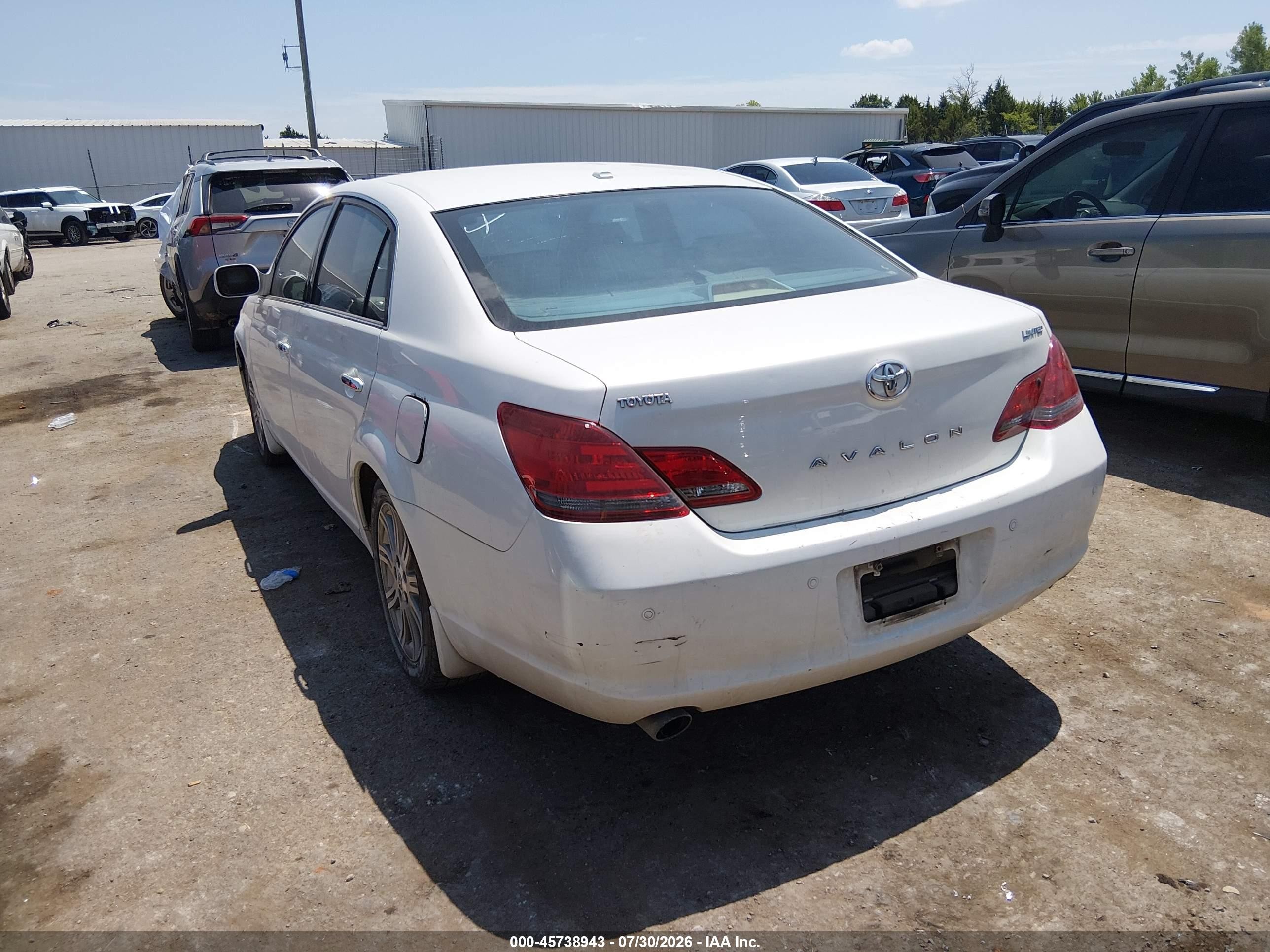 2009 Toyota Avalon Limited White vin: 4T1BK36B09U332017