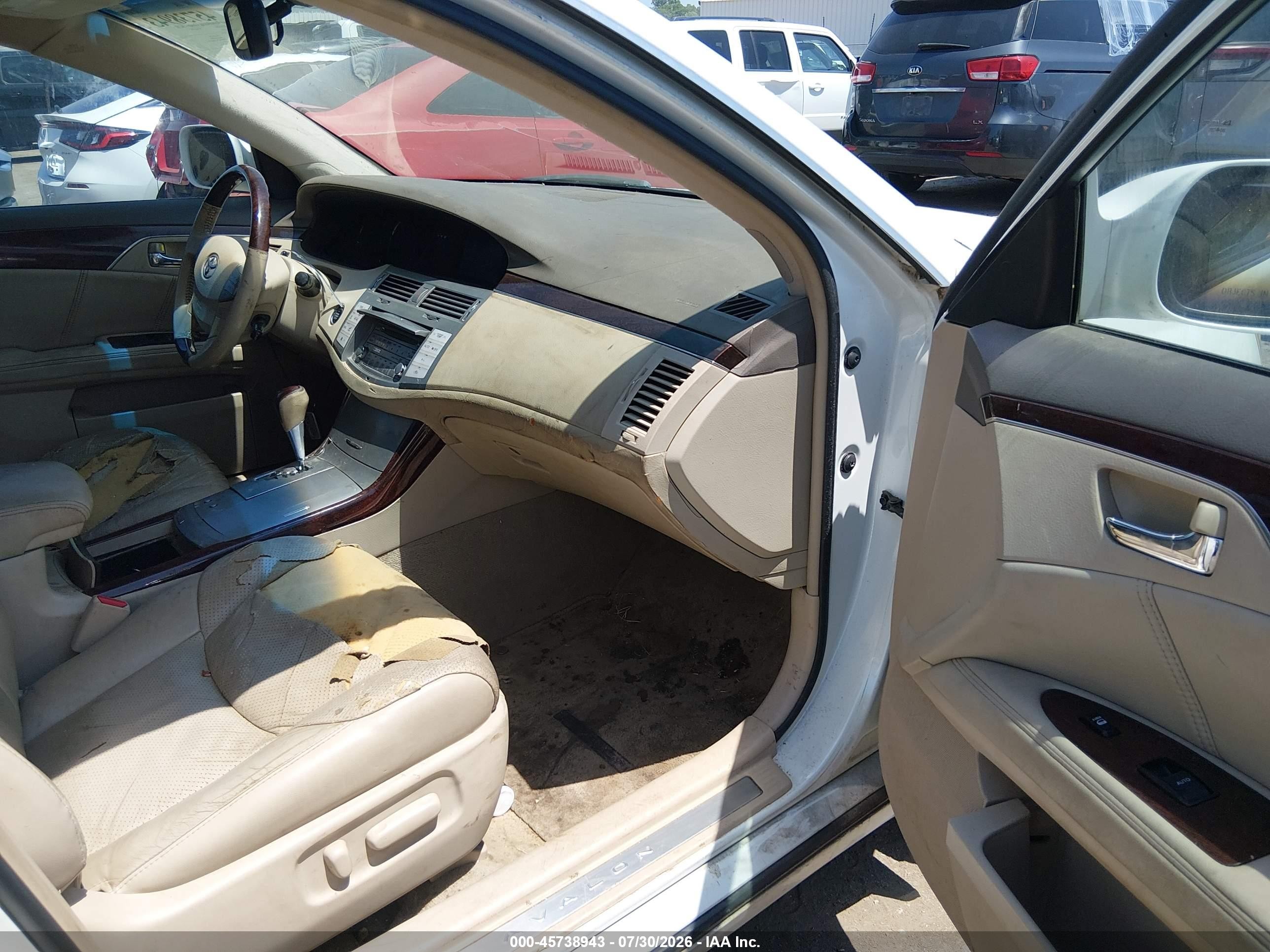 2009 Toyota Avalon Limited White vin: 4T1BK36B09U332017