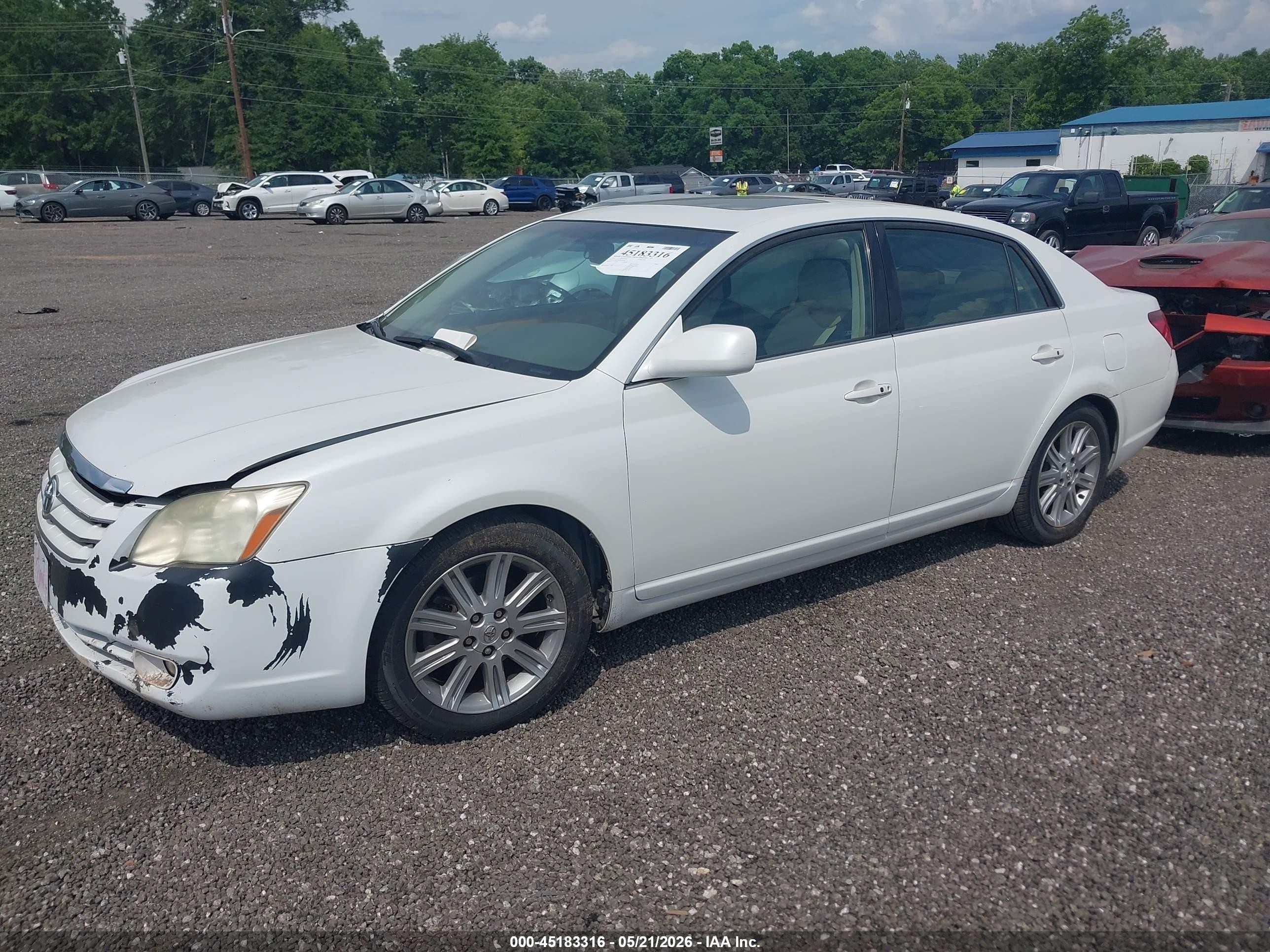 2005 Toyota Avalon Limited White vin: 4T1BK36B15U016328