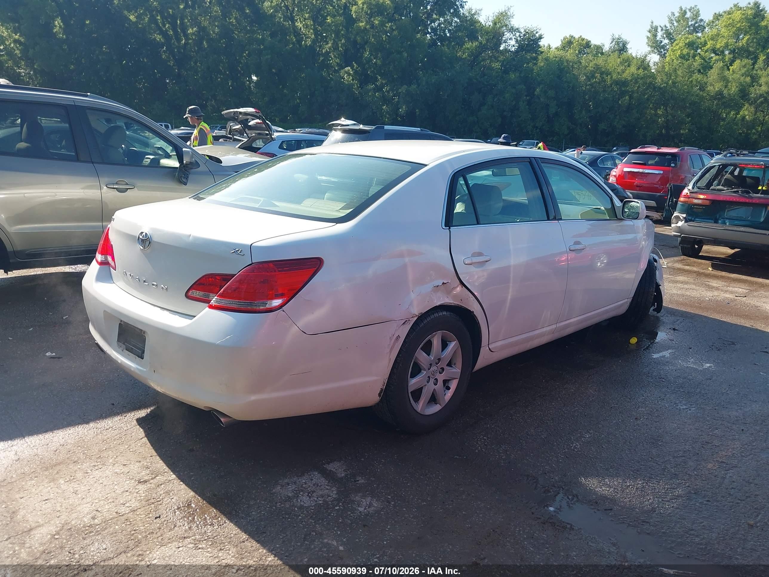 2005 Toyota Avalon Xl White vin: 4T1BK36B15U028141