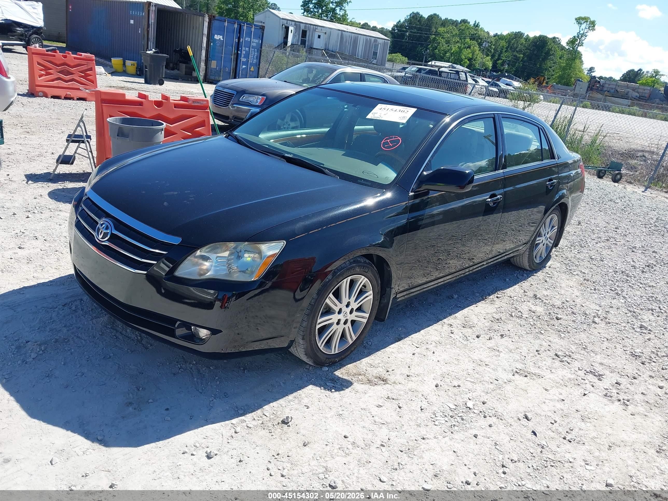 2005 Toyota Avalon Limited Black vin: 4T1BK36B15U055324