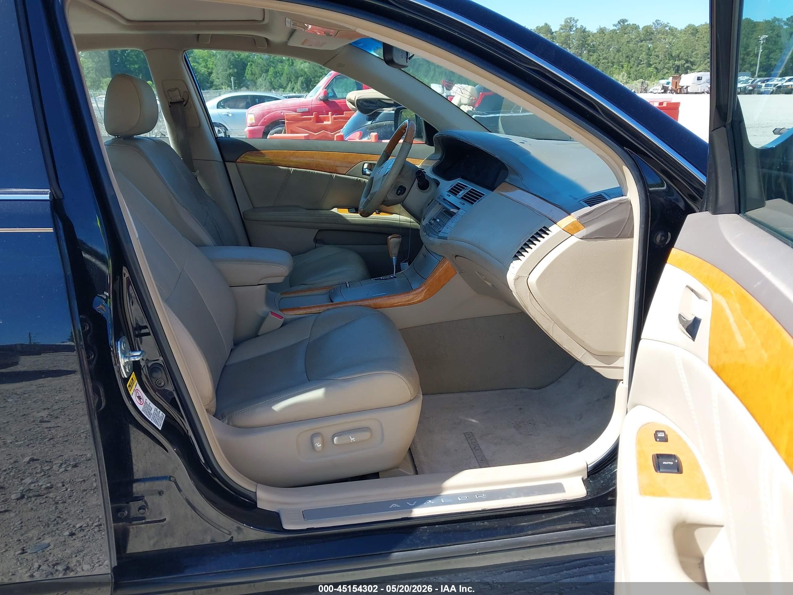 2005 Toyota Avalon Limited Black vin: 4T1BK36B15U055324