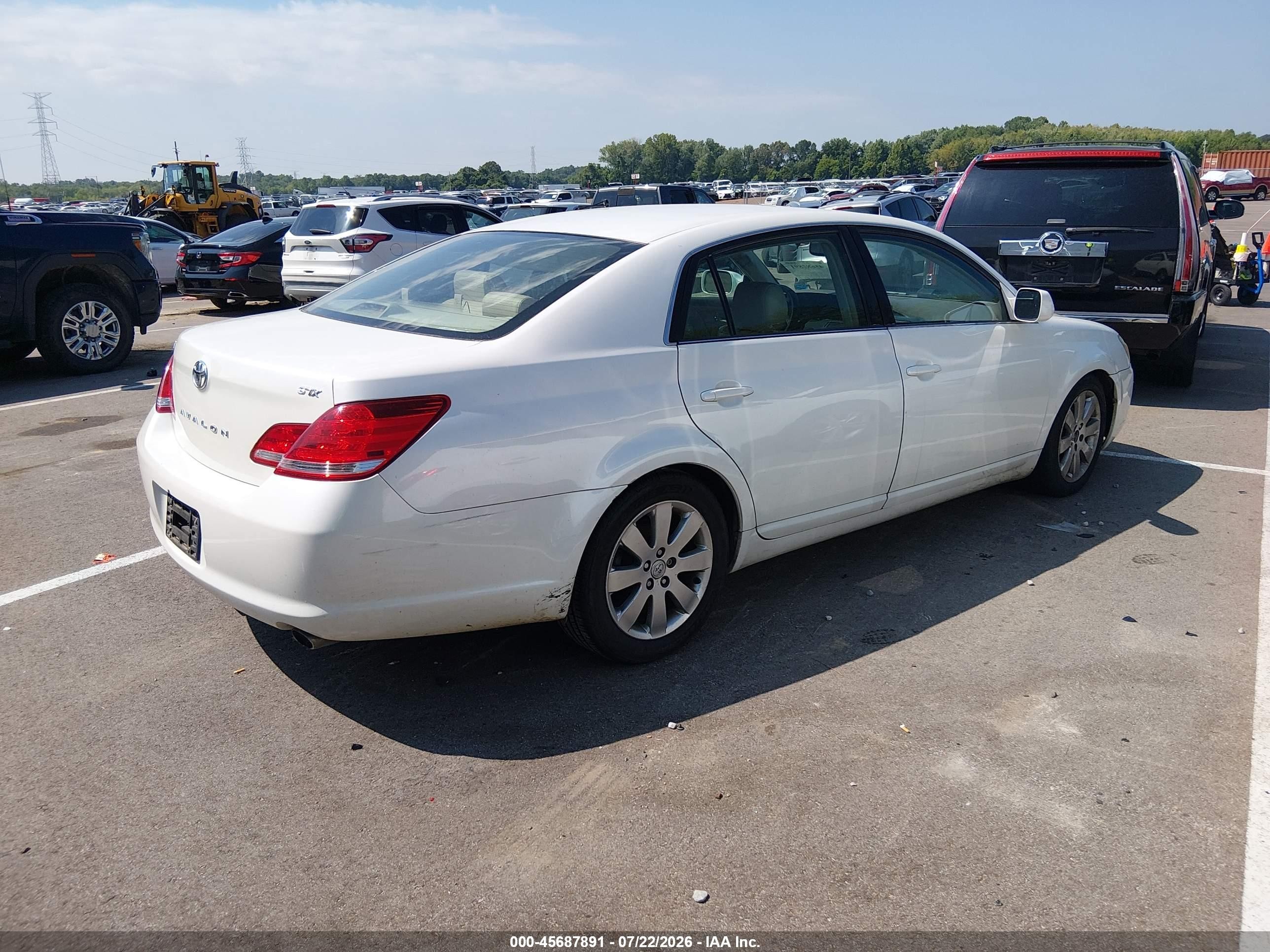 2005 Toyota Avalon Xls White vin: 4T1BK36B15U056876