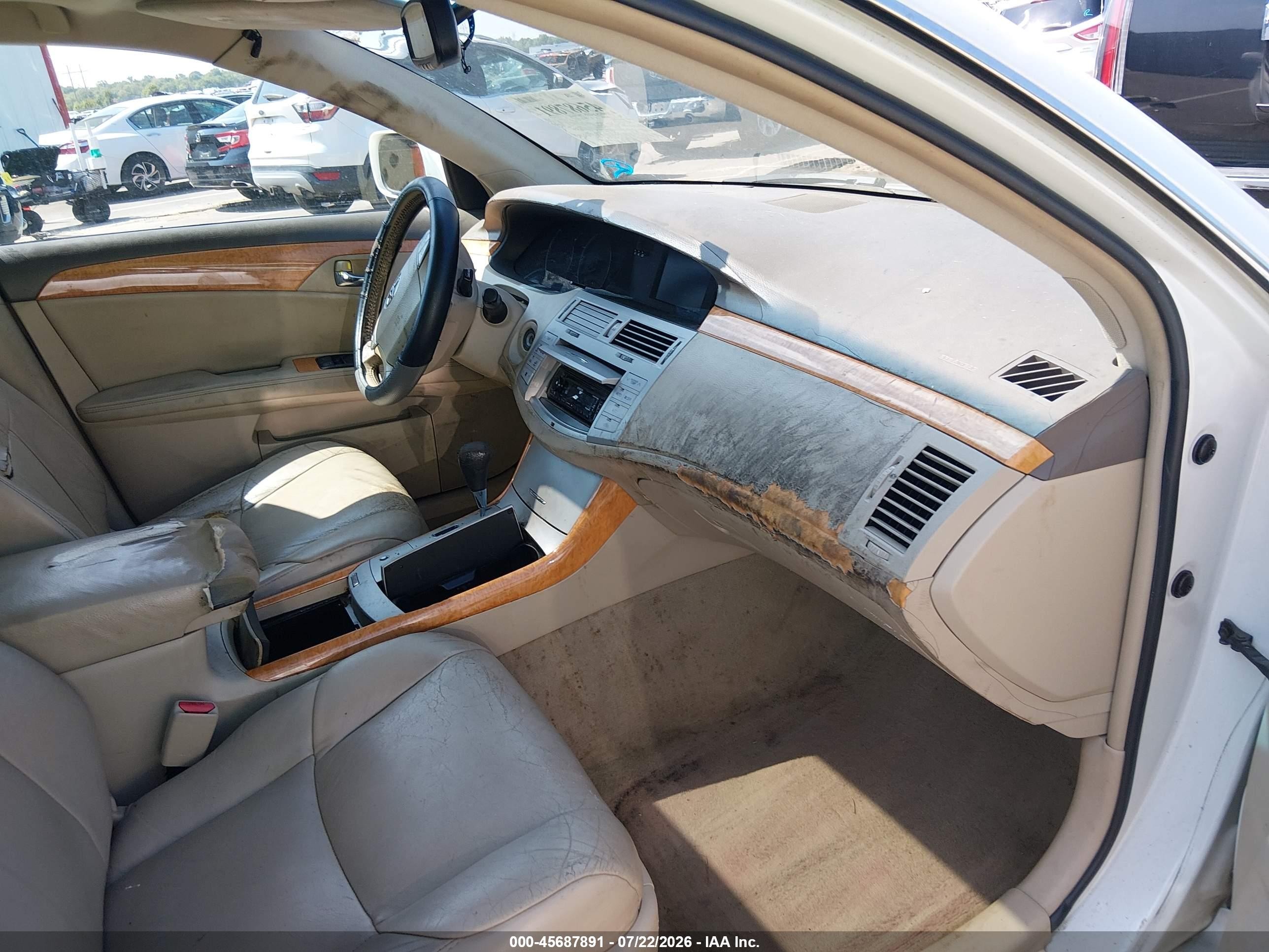 2005 Toyota Avalon Xls White vin: 4T1BK36B15U056876