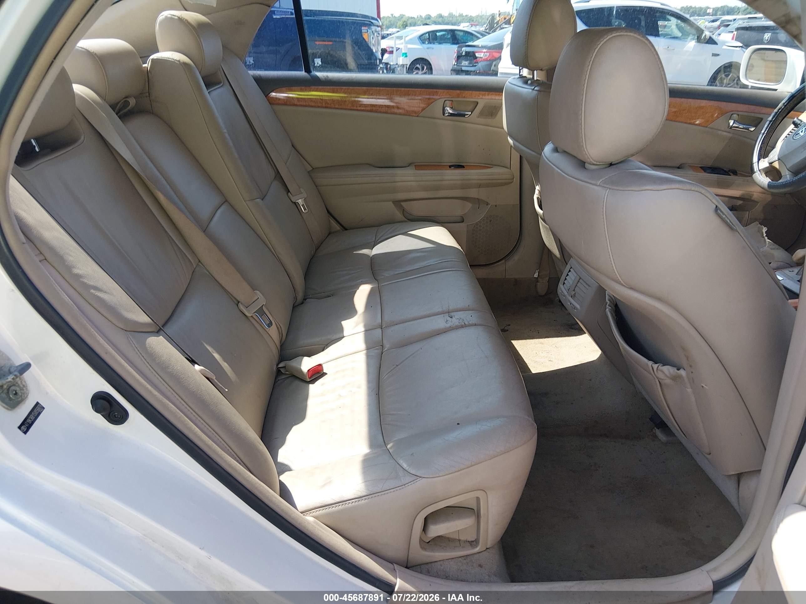 2005 Toyota Avalon Xls White vin: 4T1BK36B15U056876