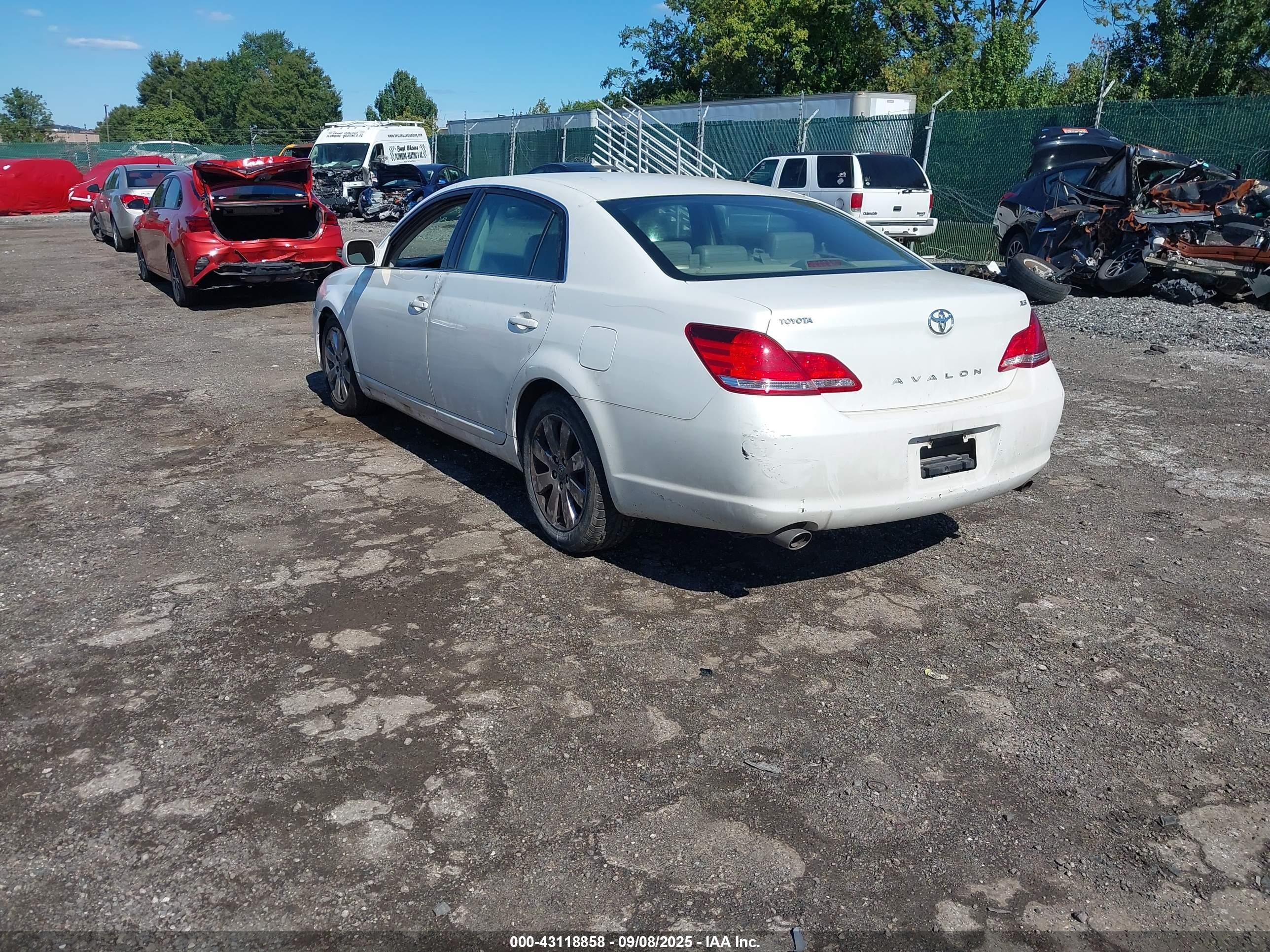 2005 Toyota Avalon Xls White vin: 4T1BK36B15U059714