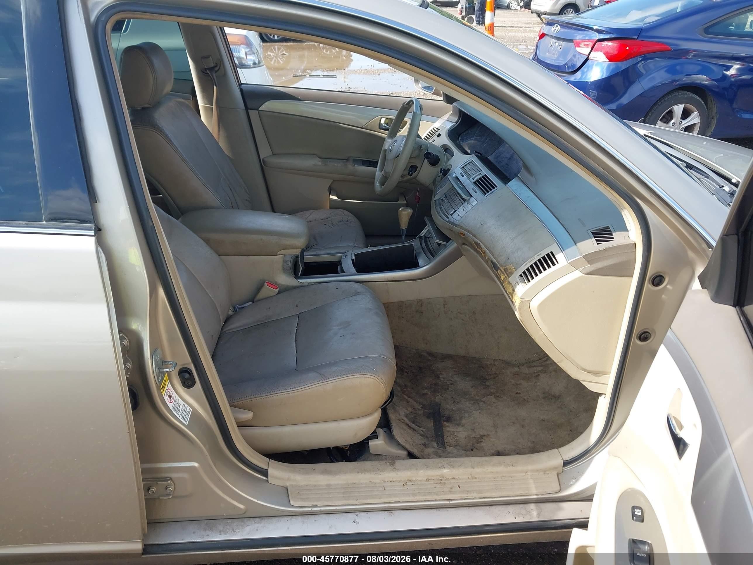 2005 Toyota Avalon Xl Champagne vin: 4T1BK36B15U061219