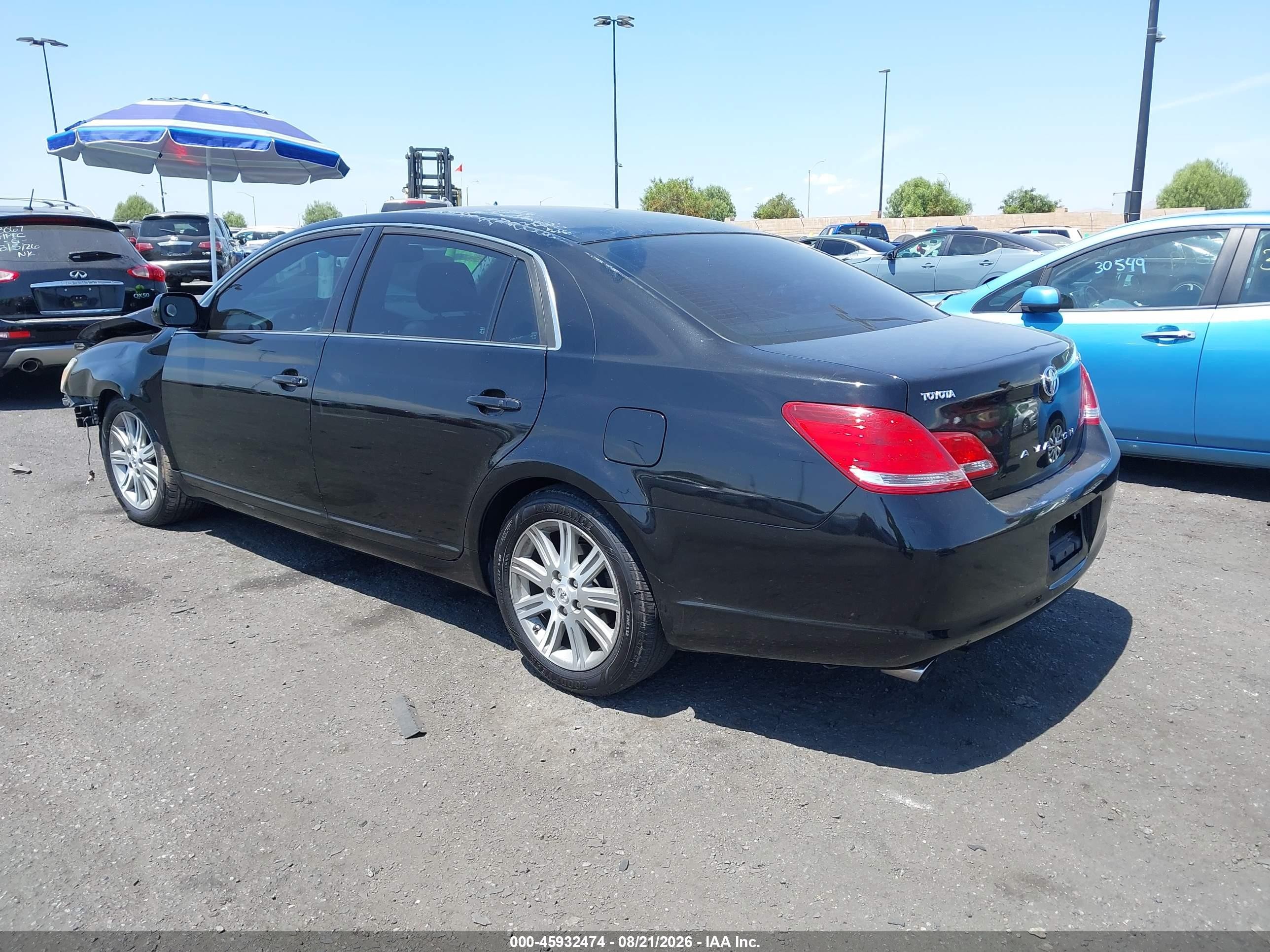2007 Toyota Avalon Limited Black vin: 4T1BK36B17U167916